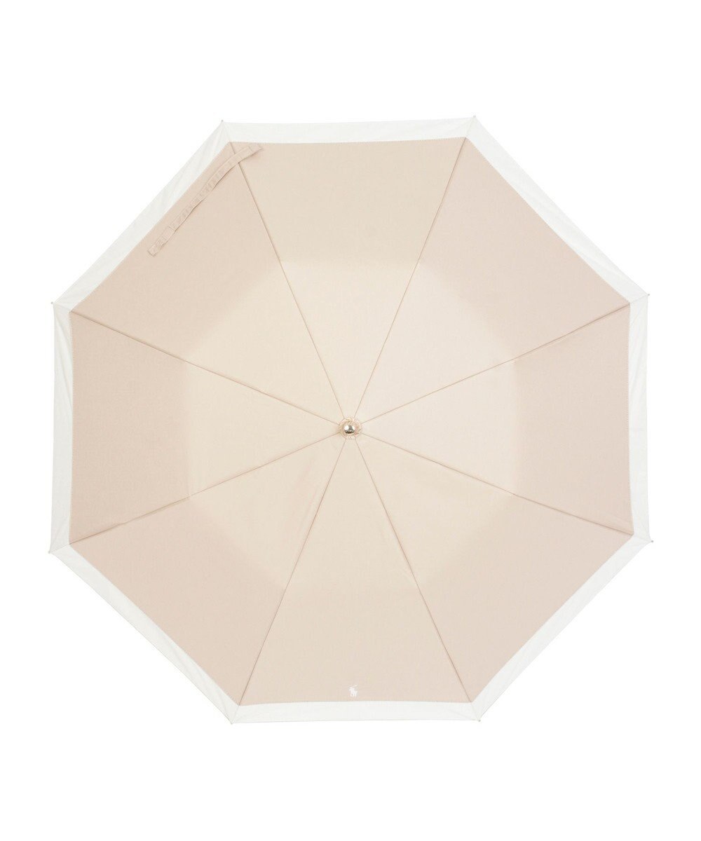 MOONBAT 【WEB限定/遮光率100%/遮熱/UV】POLO RALPH LAUREN（ポロ ラルフローレン）晴雨兼用日傘 ポロポニー ワンポイント刺繍  バイカラー 折りたたみ傘 楽折 
