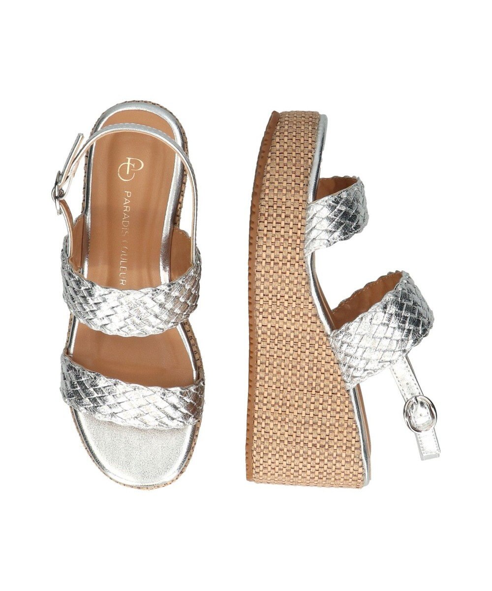 Bridget Birkin 【PARADIS COULEUR】メタリックメッシュウエッジサンダル 