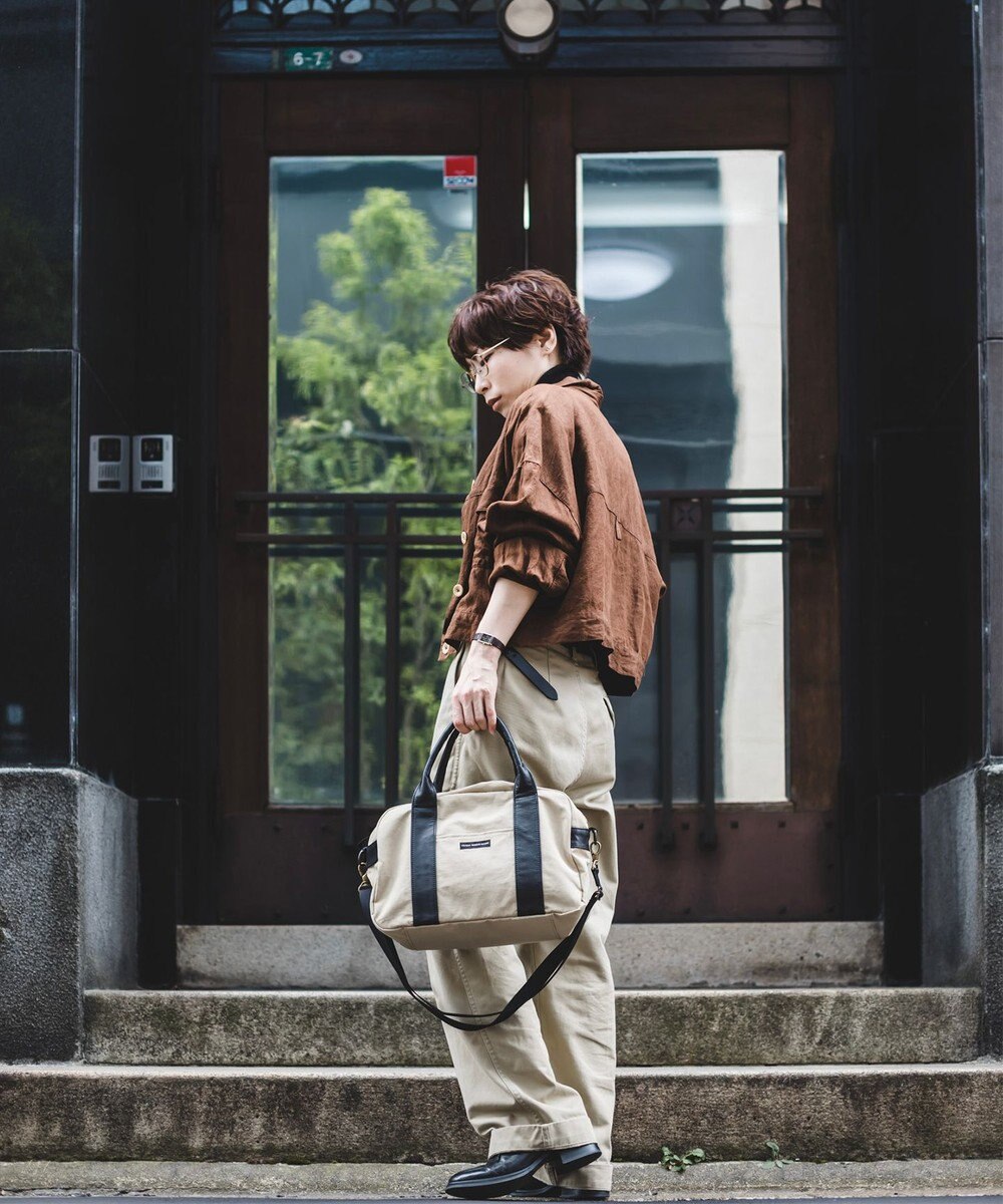 YUSHI EVER - BOSTON SHOULDER ナイロン 本革 ボストンショルダー 