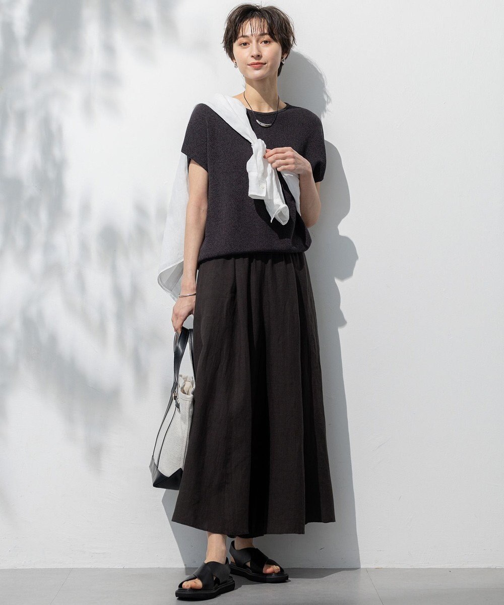 23区 L 【洗える】コットンアセテート オーバーサイズ ニット 