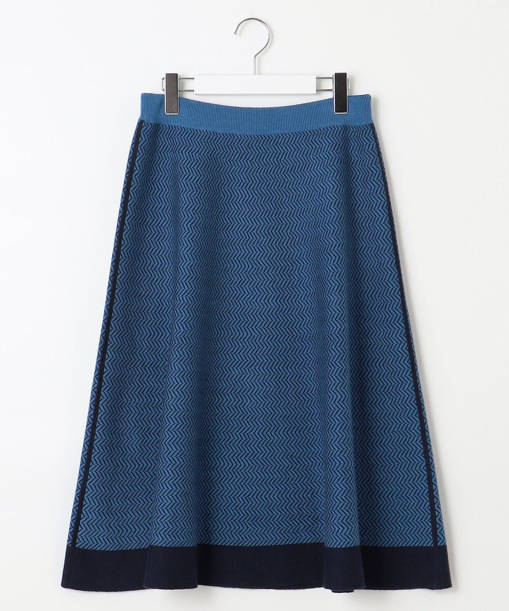 自由区 L 【WEB限定・マルチウェイ・洗える】ヘリンボーン柄リバーシブルニット セットアップ 