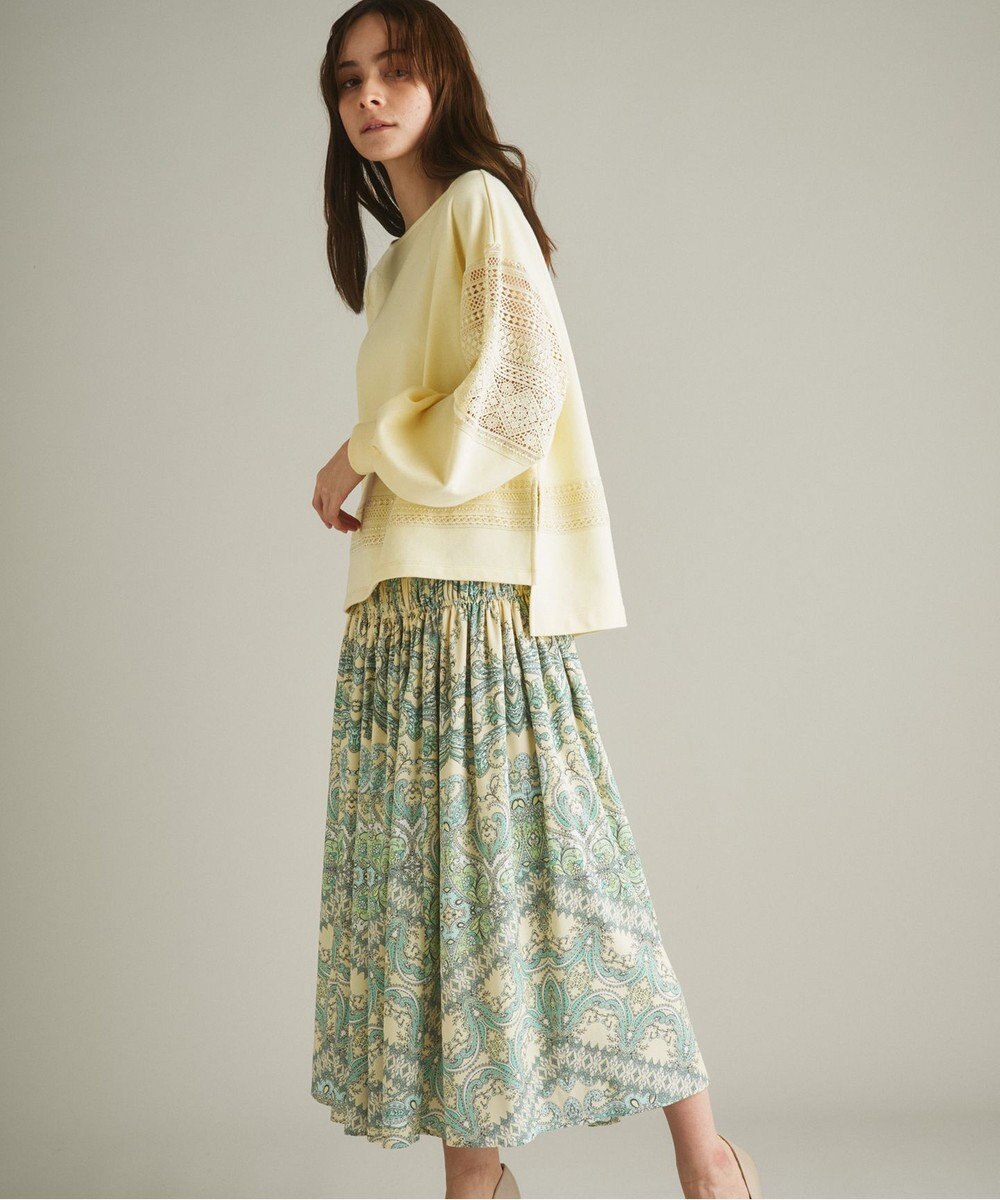 サラサプリントギャザースカート / GRACE CONTINENTAL | ファッション