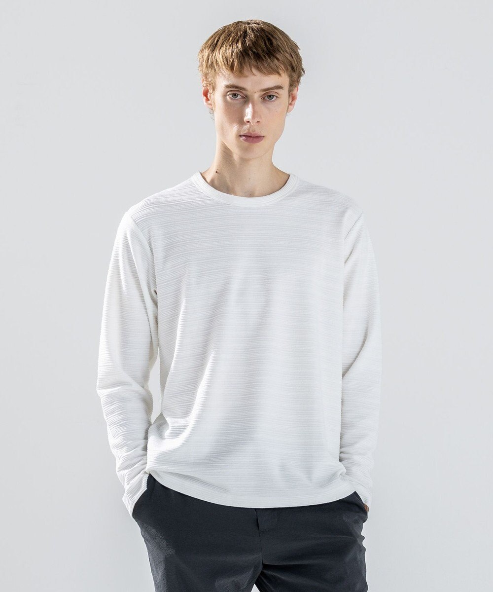 JOSEPH HOMME 【新色追加】メランジリップル　クルーネックカットソー 