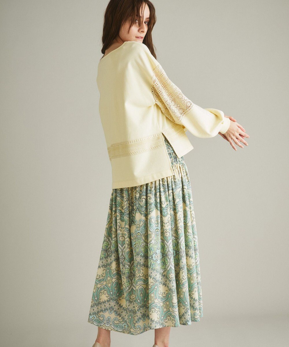 サラサプリントギャザースカート / GRACE CONTINENTAL | ファッション