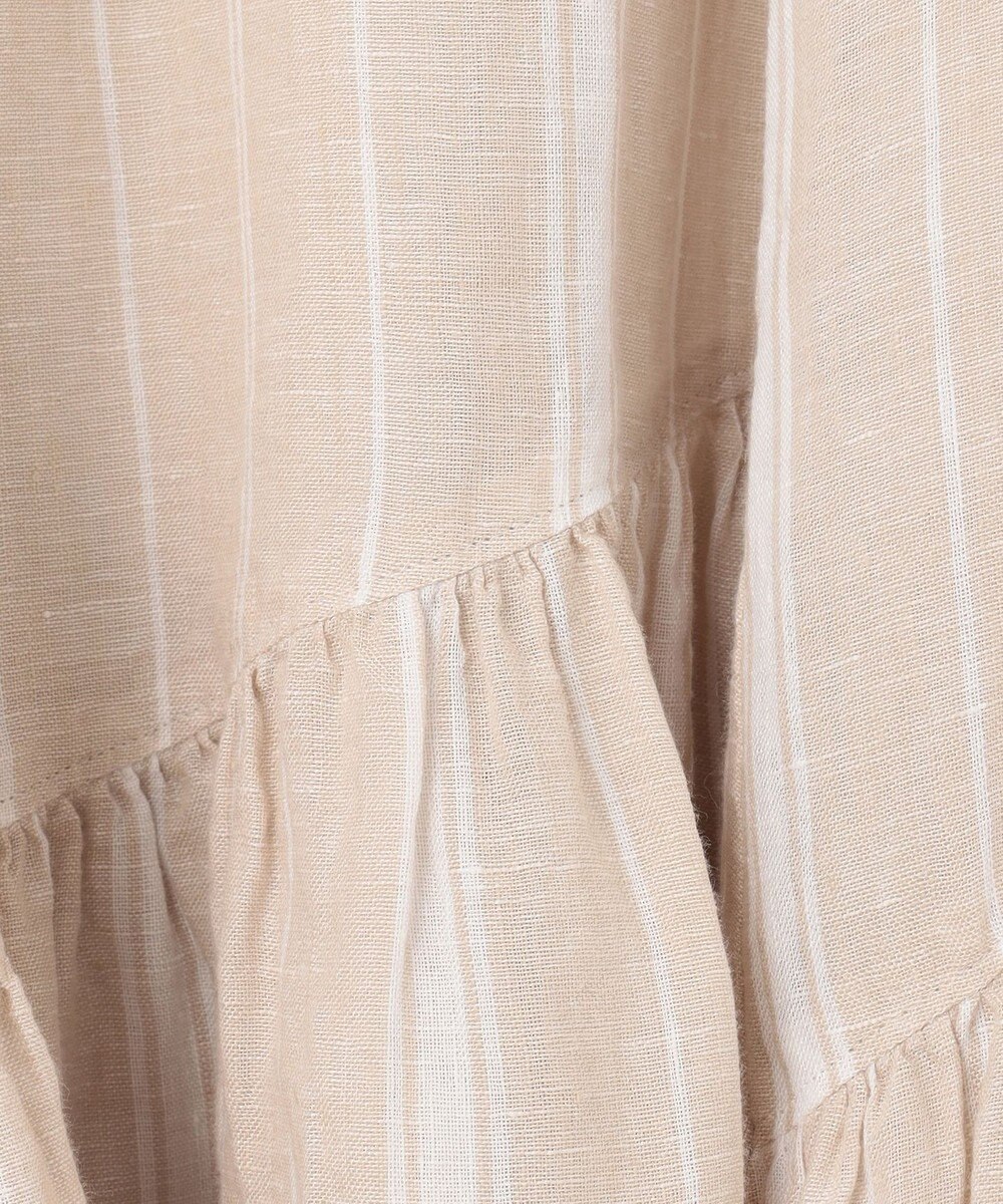 23区 【洗える】LIBECO ティアード スカート 