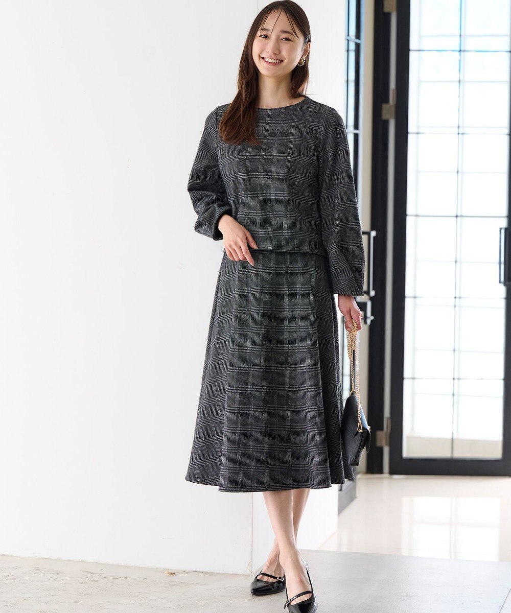 ANY SIS 【WEB・一部店舗限定】カットジャカード襟付き2WAY セットアップ 