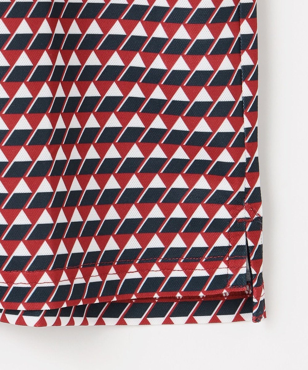 23区GOLF 【MEN】フラッグ総柄長袖ポロシャツ 