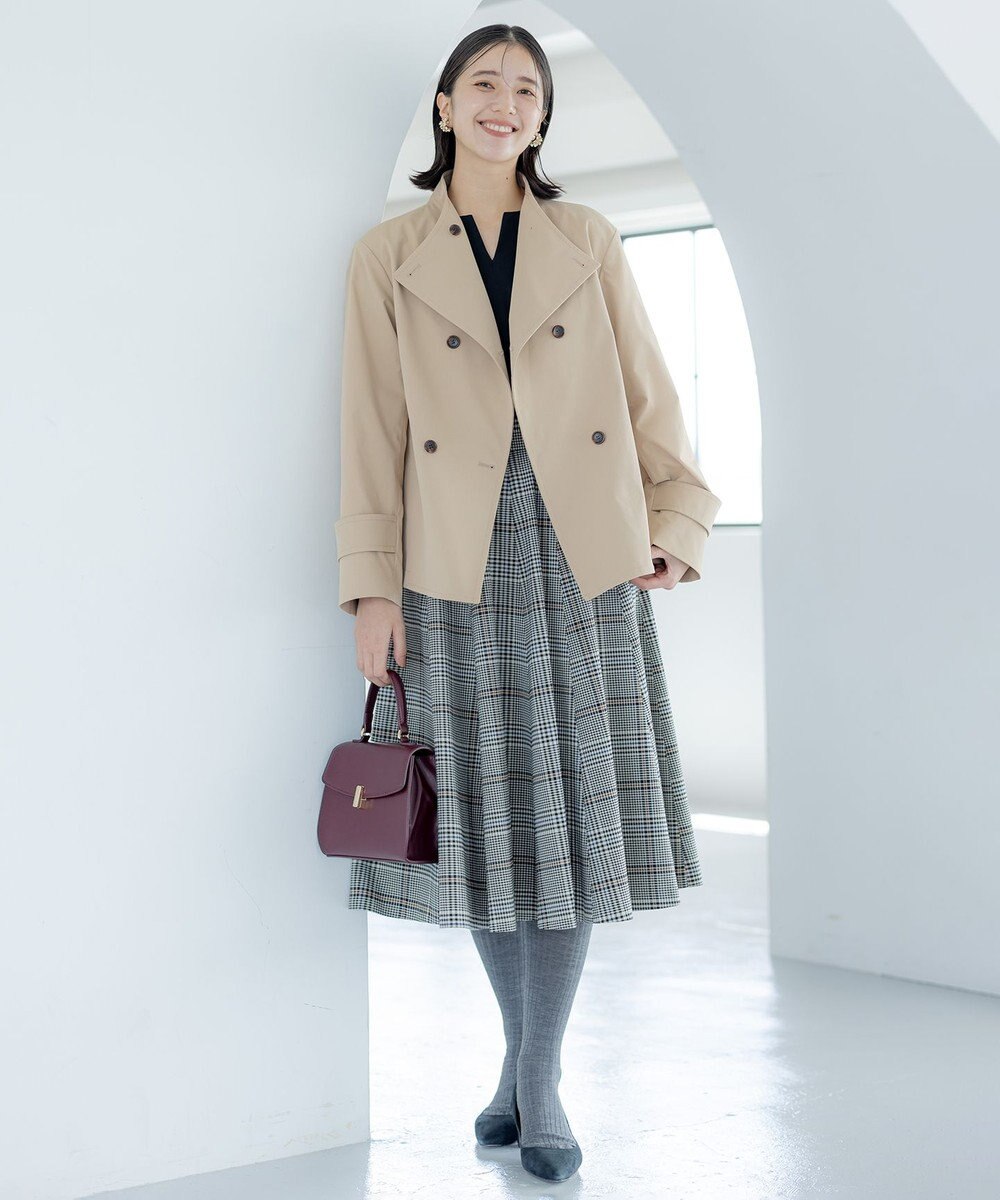 組曲 T/Rツイルストレッチ フレアスカート 