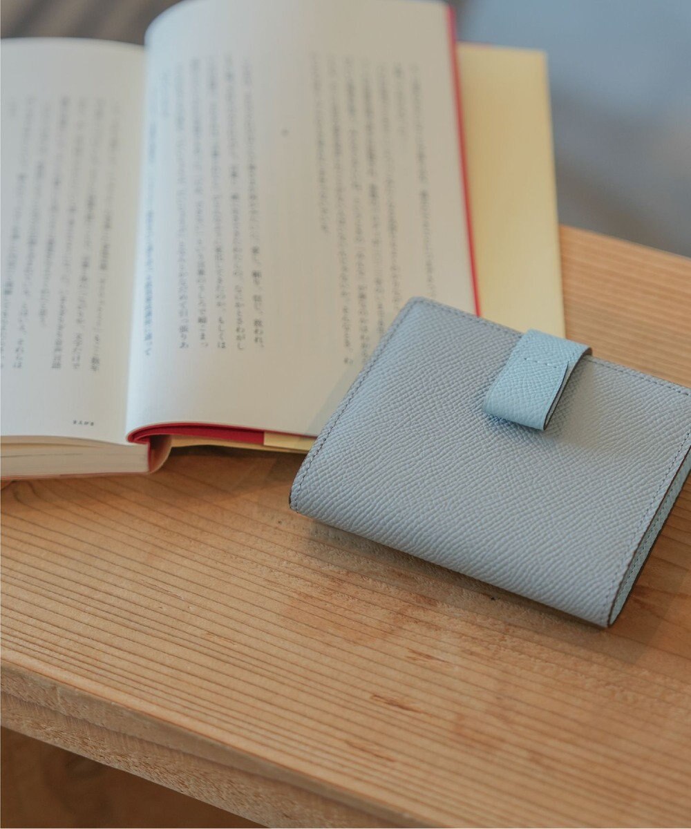 Atelier nuu 日本製 本革 バイカラーnoble 二つ折れウォレット 