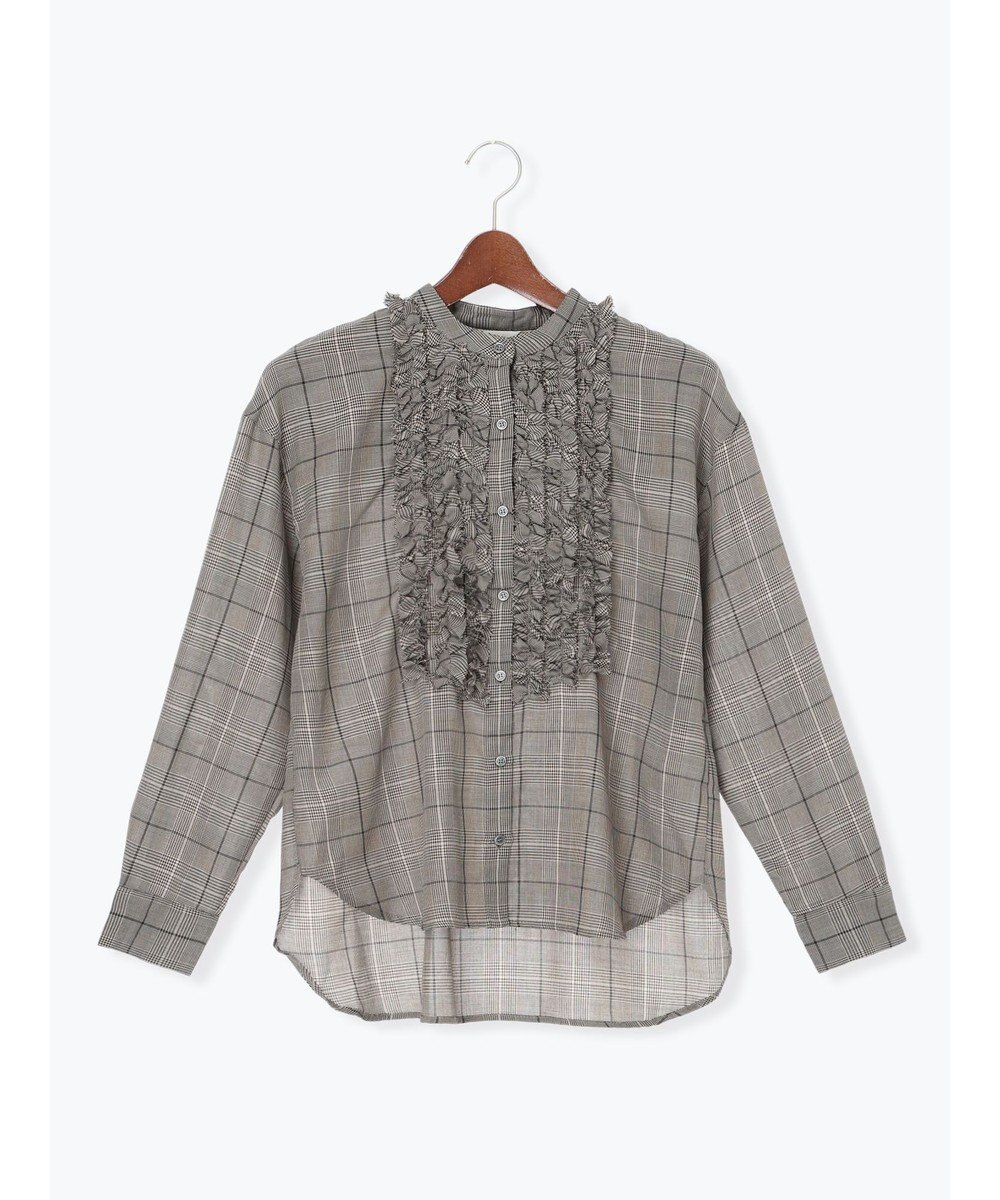 Te chichi チェックフリルブラウス 