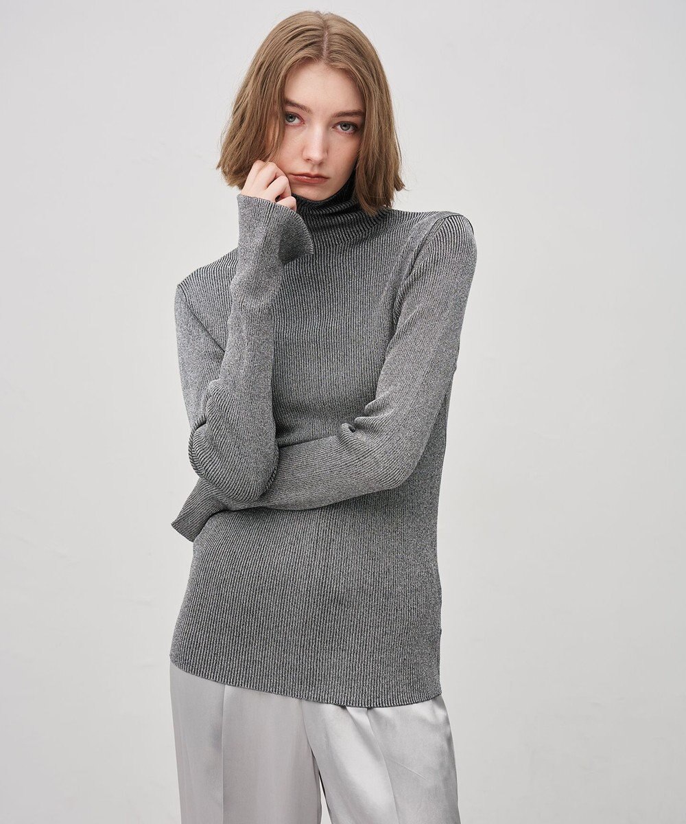 uncrave ラメニット タートルトップス 