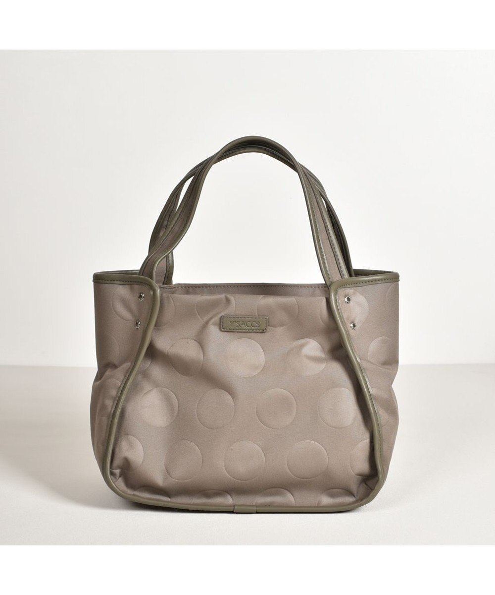 Y'SACCS ヒートエンボス ポルカドットトート Sサイズ 