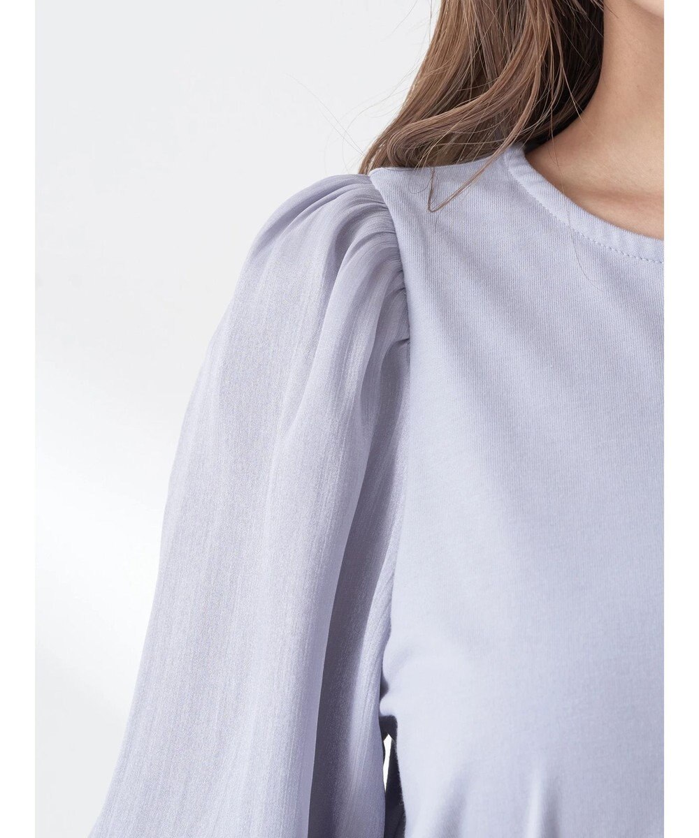 earth music&ecology ラメスリーブプルオーバー 