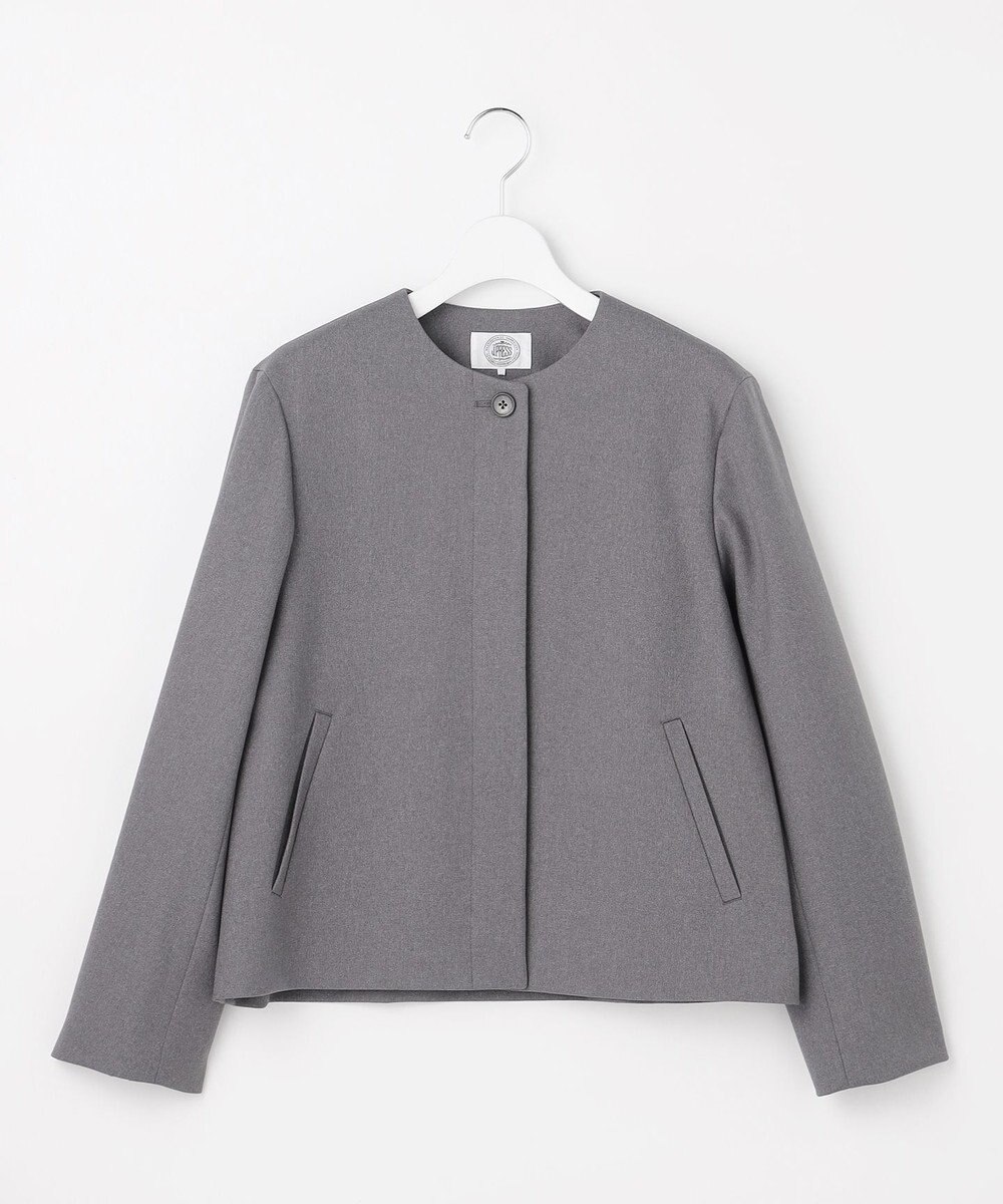 J.PRESS LADIES S 【WEB限定カラーあり】ツムギートflannel ノーカラー ジャケット 