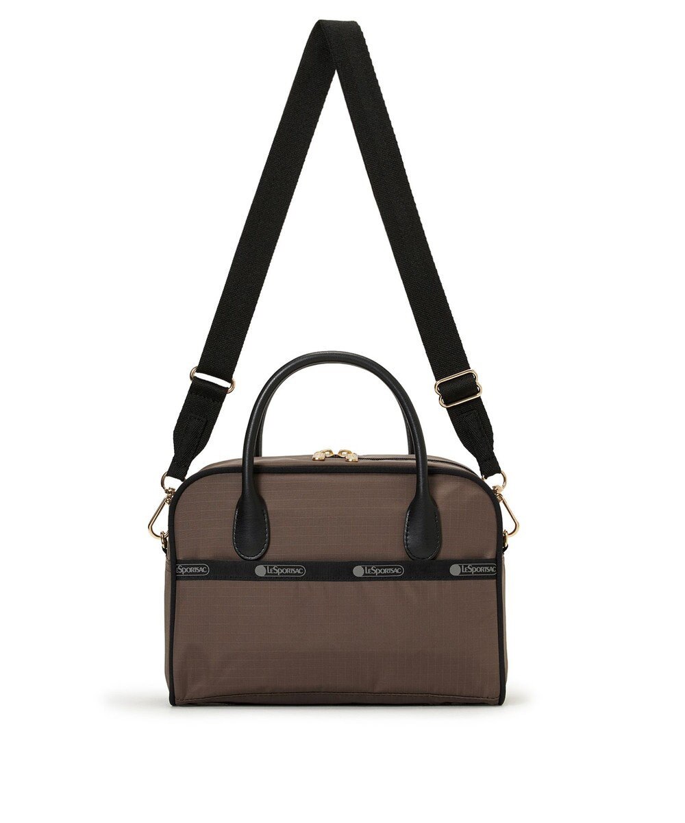 LeSportsac SQUARE TH CROSSBODY/アップタウンダークチョコ/ブラック 