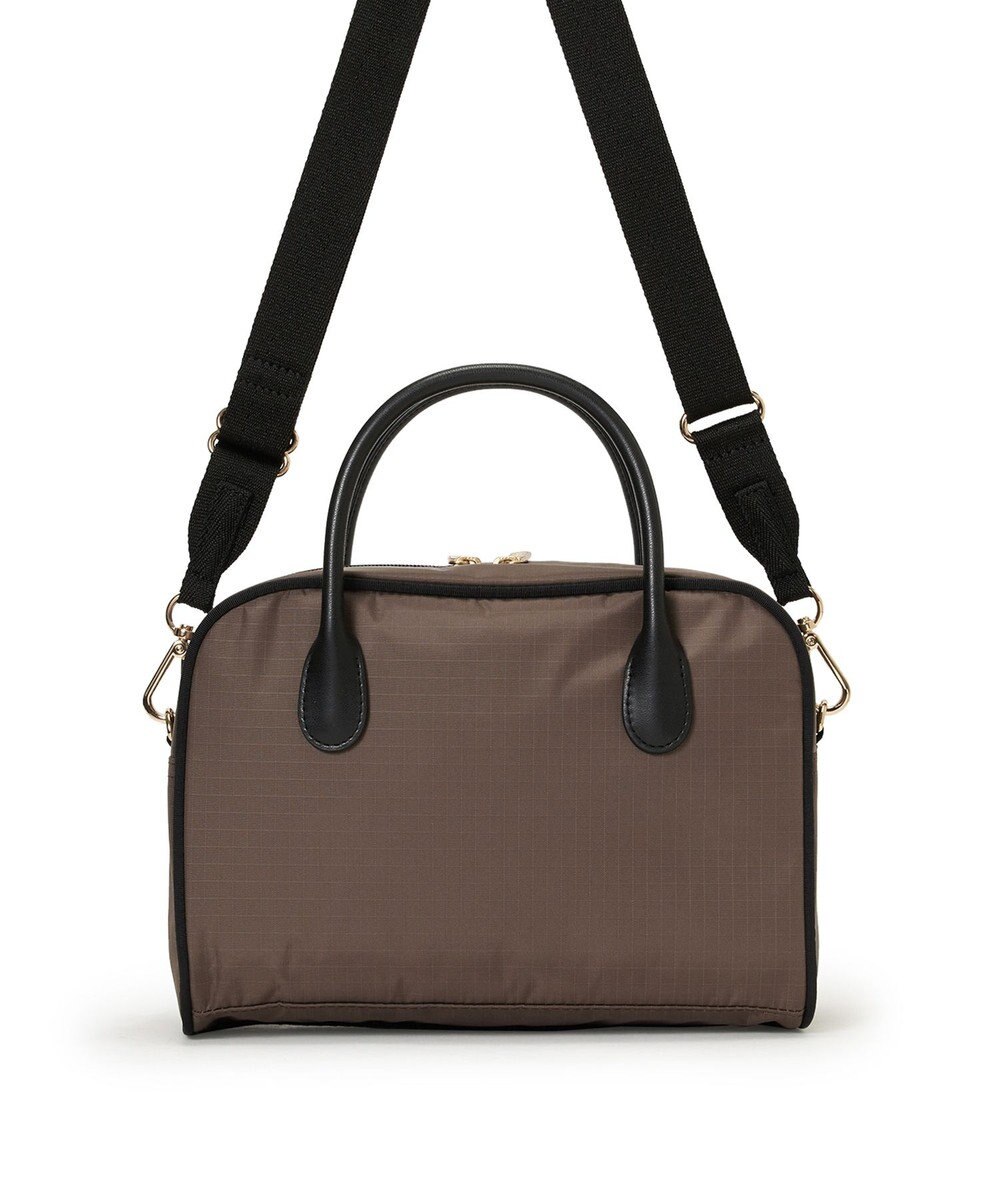 LeSportsac SQUARE TH CROSSBODY/アップタウンダークチョコ/ブラック 