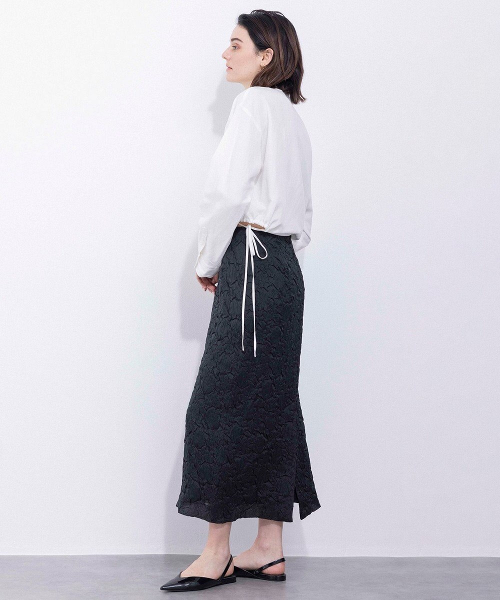 NAVE 【Nave・洗える/シアー素材】クラッシュオーガンジー スカート 