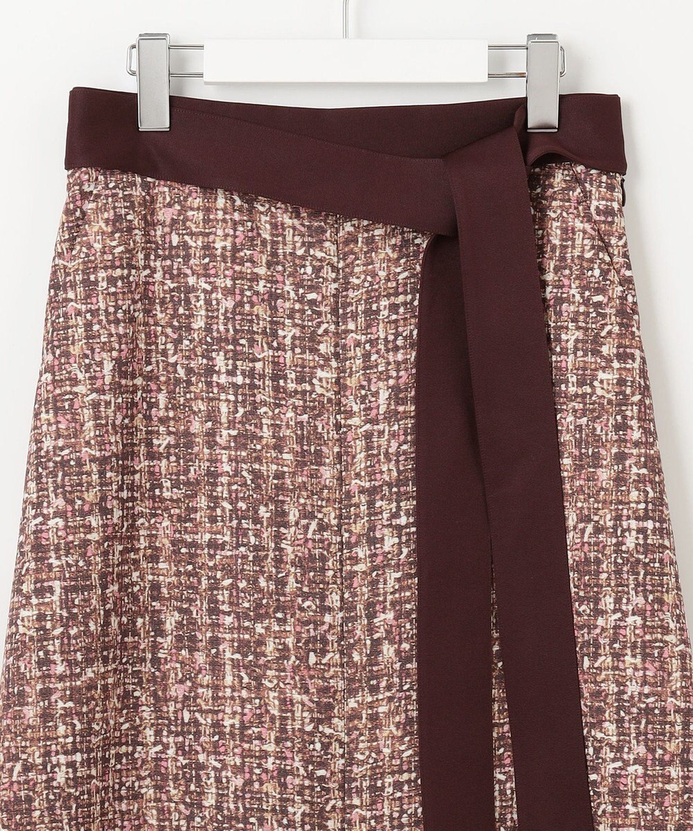 自由区 S プリントジャガードストレッチ スカート 