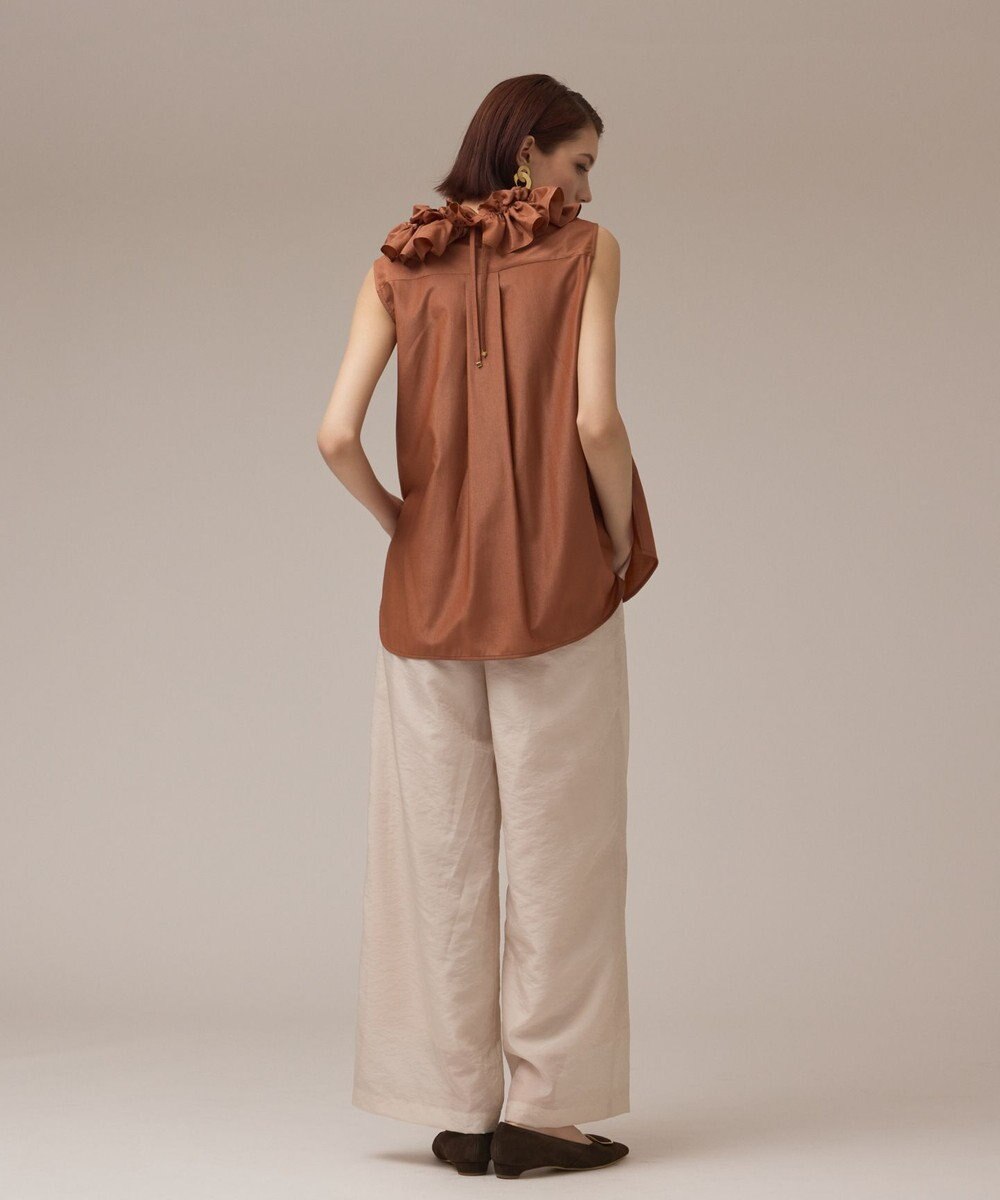 GRACE CONTINENTAL マルチフリルノースリーブブラウス 