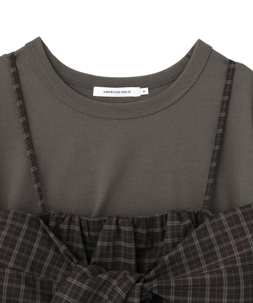AMERICAN HOLIC 【２点セット】ノースリーブＴシャツ＋ビスチェ 
