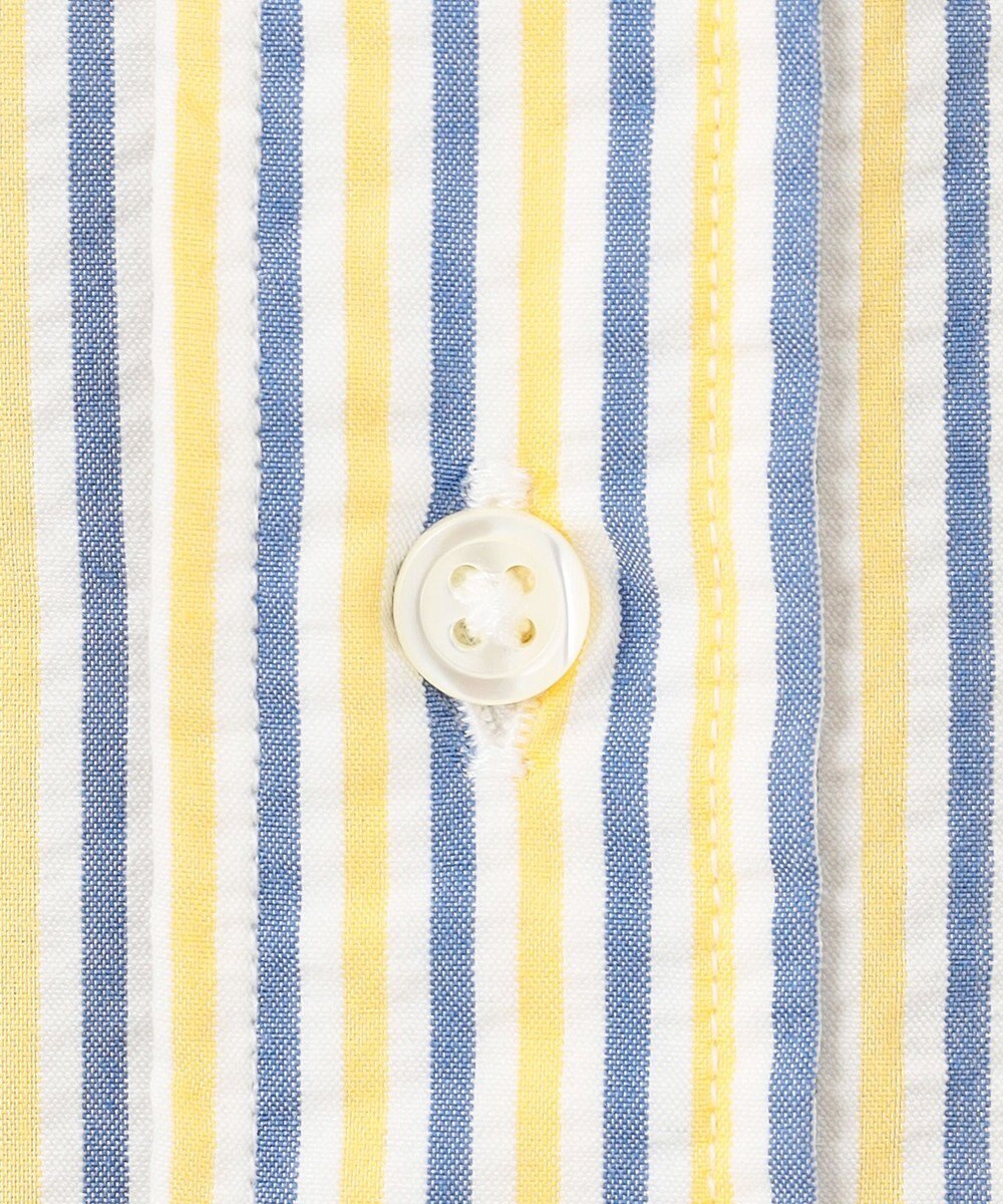 J.PRESS MEN 風が通るシアサッカーの清涼感【吸水速乾 / 高通気性】【クールマックス】サッカーストライプ シャツ / B.D. 