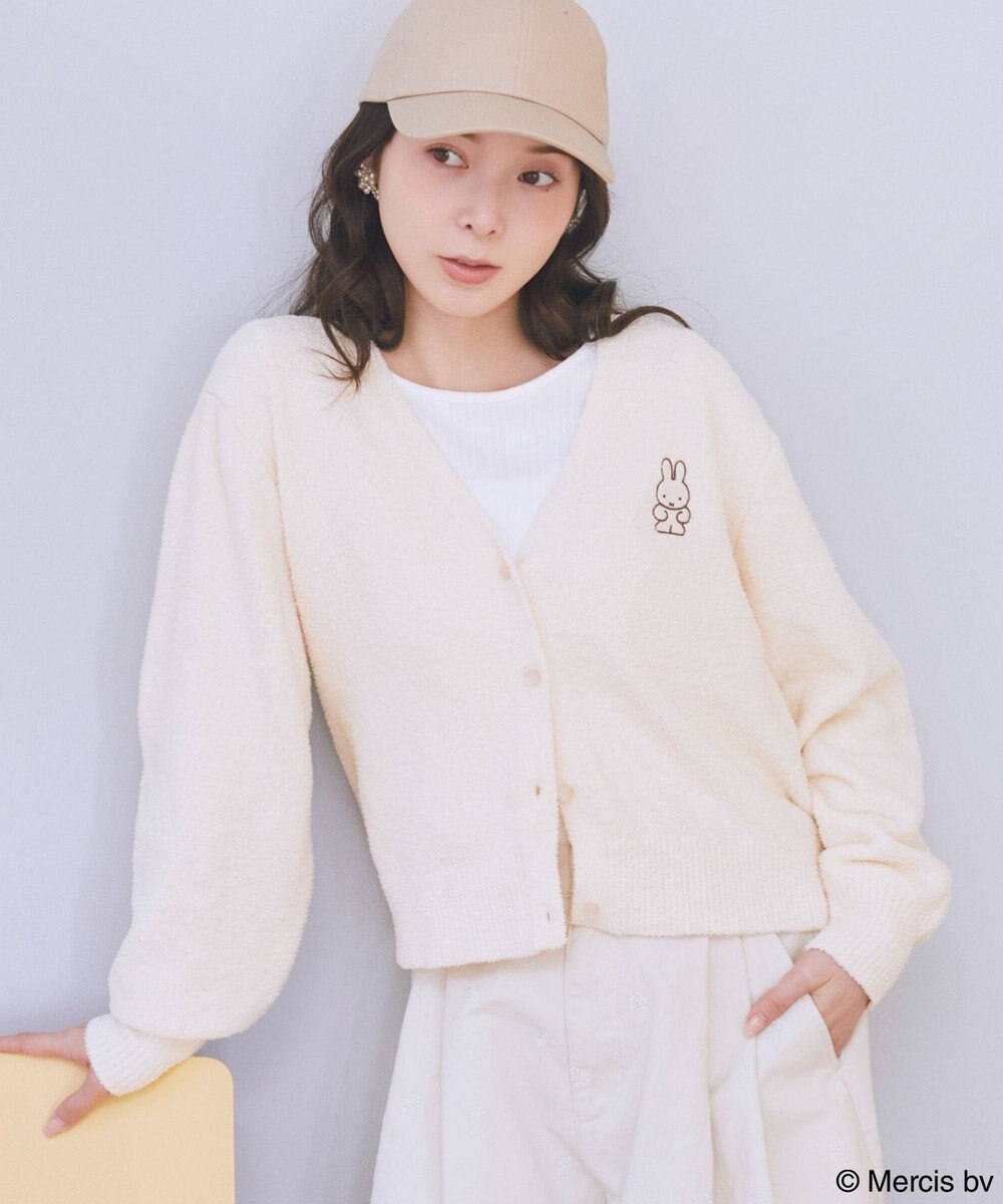 earth music&ecology 【予約】miffy/earth モコモコカーディガン 