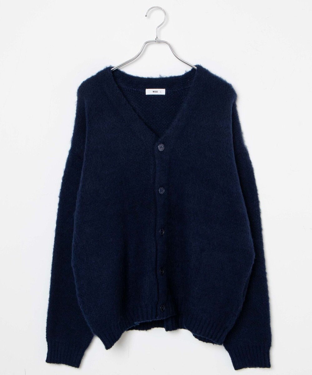 WEGO モヘアライクBIGカーディガン 