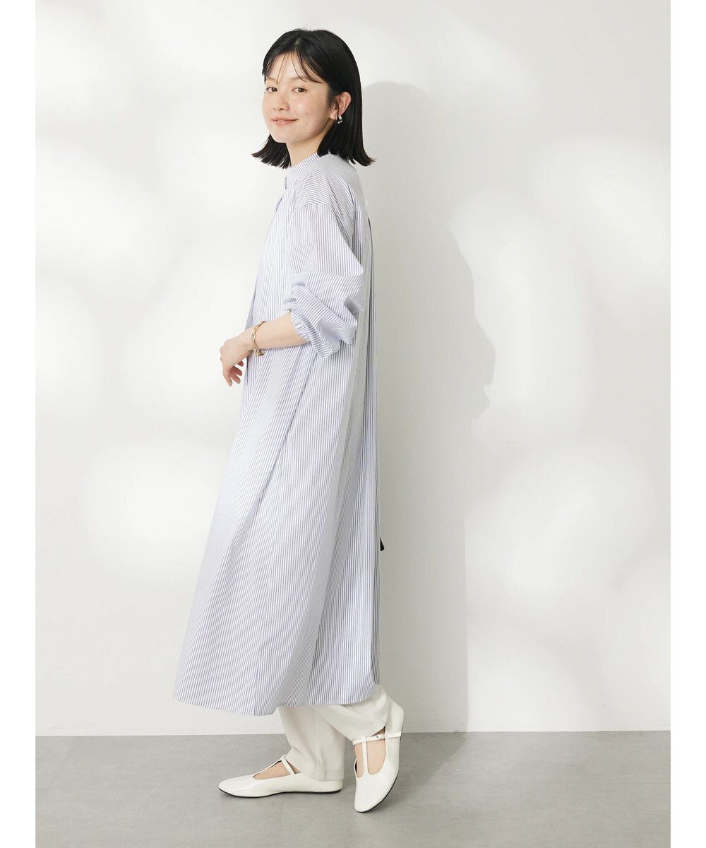 CRAFT STANDARD BOUTIQUE 【洗える】ニットベスト+シャツワンピース-SET 