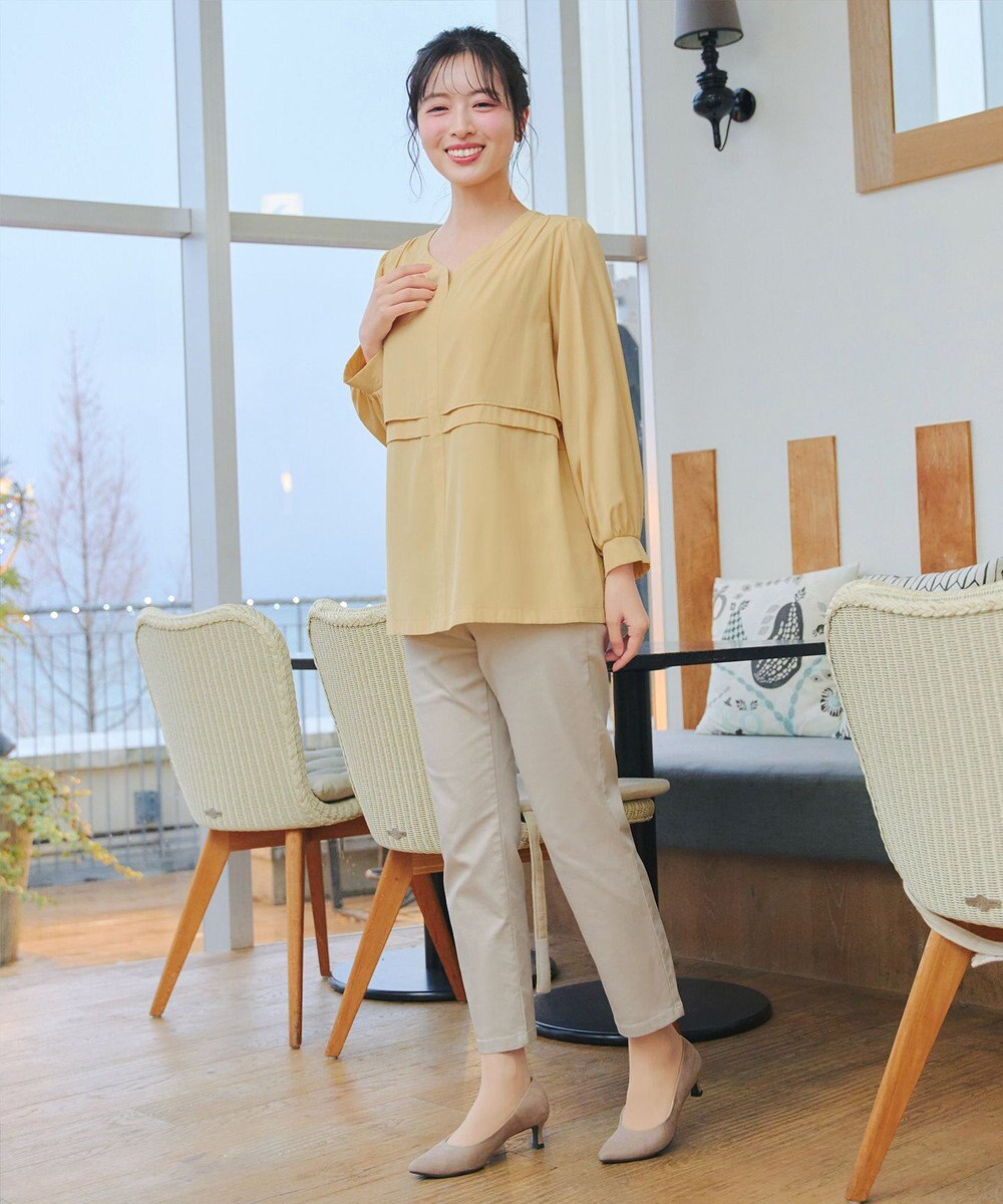 Tiaclasse L レイヤードデザインブラウス 