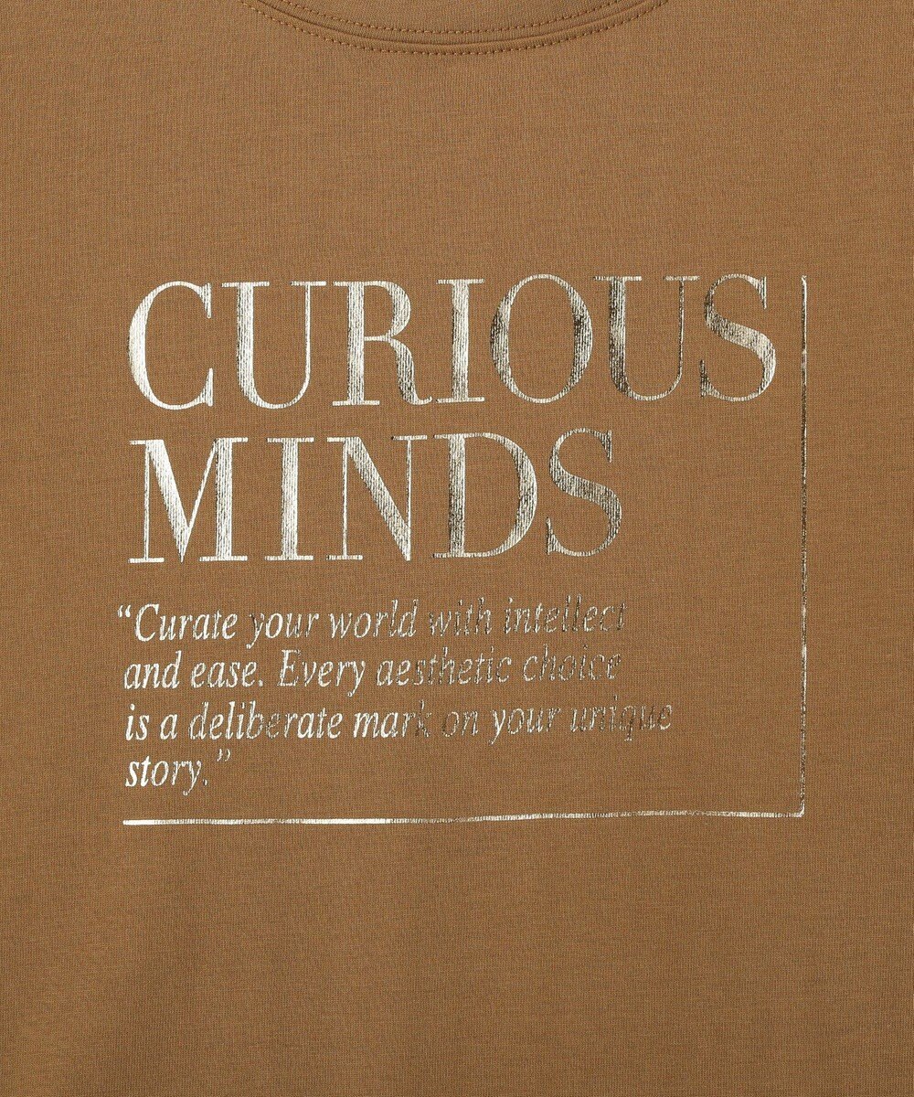 YECCA VECCA 【UVカット】ワイドスリーブ箔プリントTee 