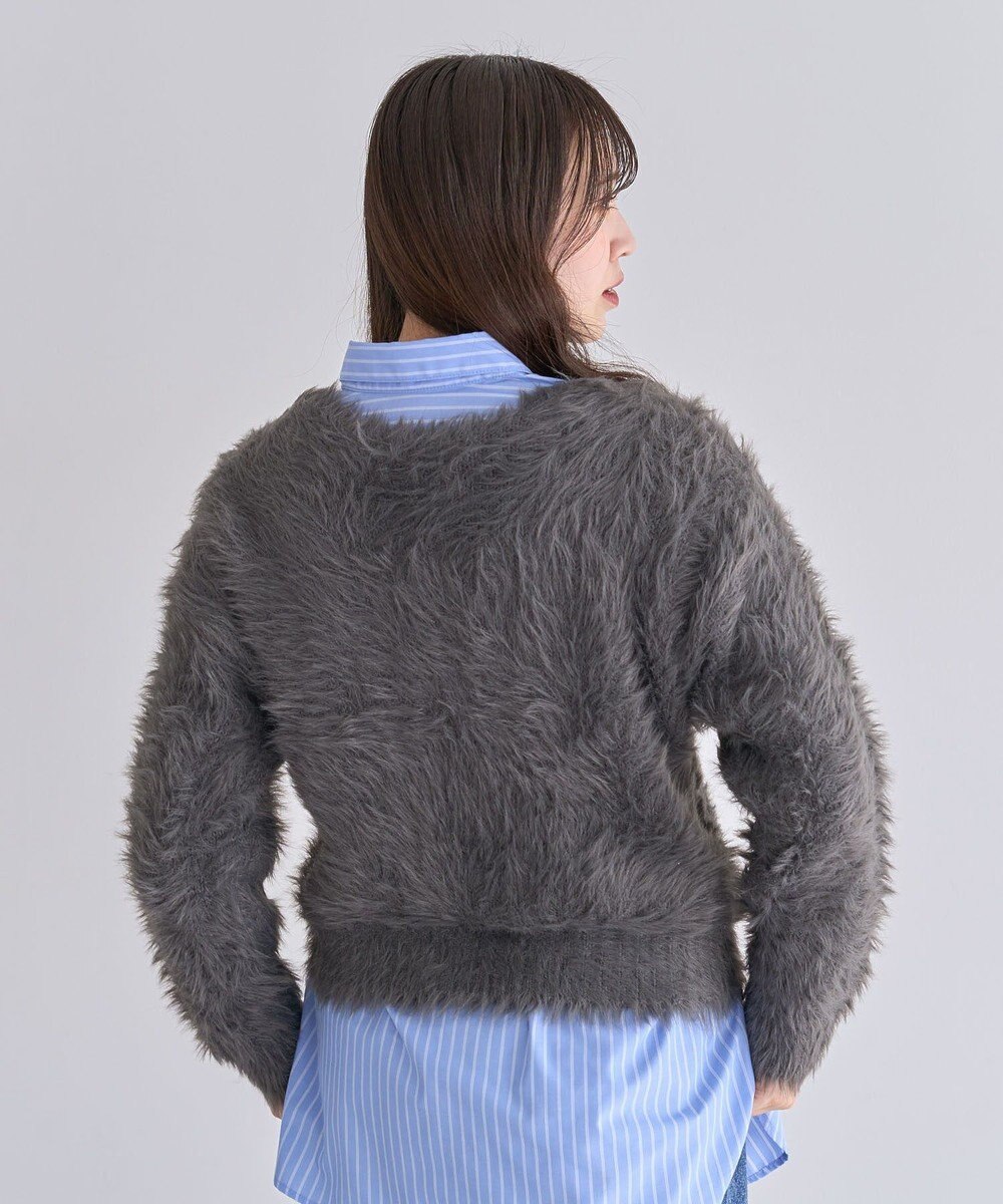 Green Parks ・Ｐｅｔｉｔ　Ｆｌｅｕｒ　シャギーニットカーディガン 