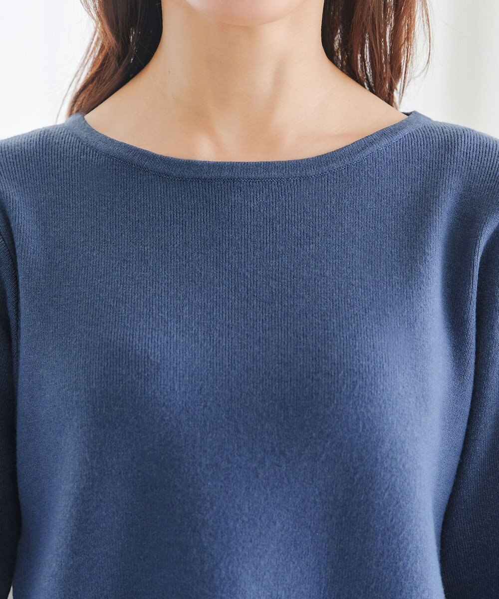 Tiaclasse 【洗える】ヴィンテージサテンニットコンビチュニック 