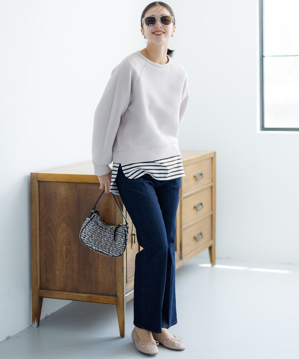 組曲 L ダンボールジャージー ショート丈プルオーバー 