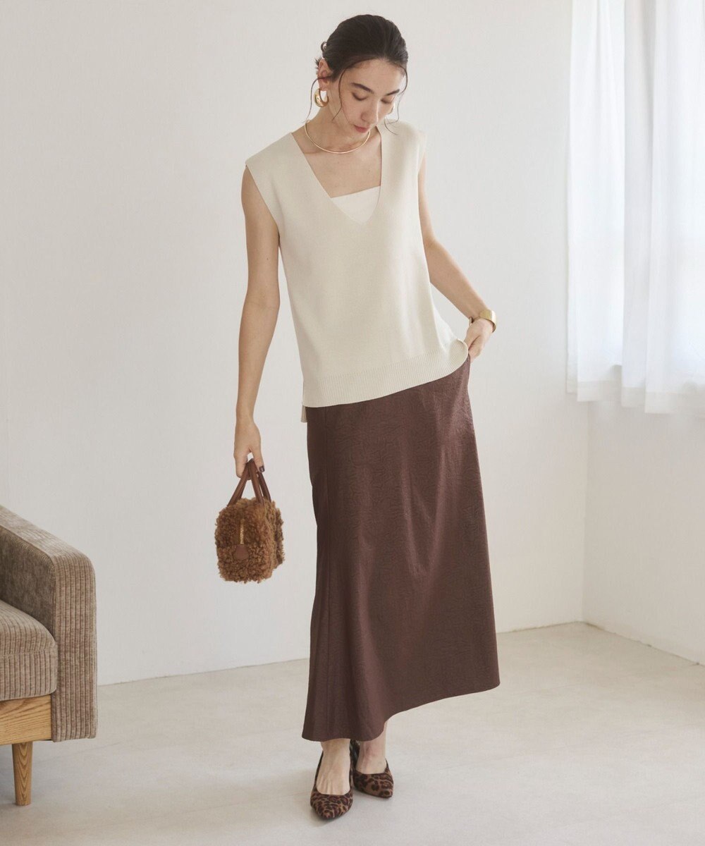 WEGO 【ANGIE VINTAGE】レザーライクシャツ＆スカートセットアップ 