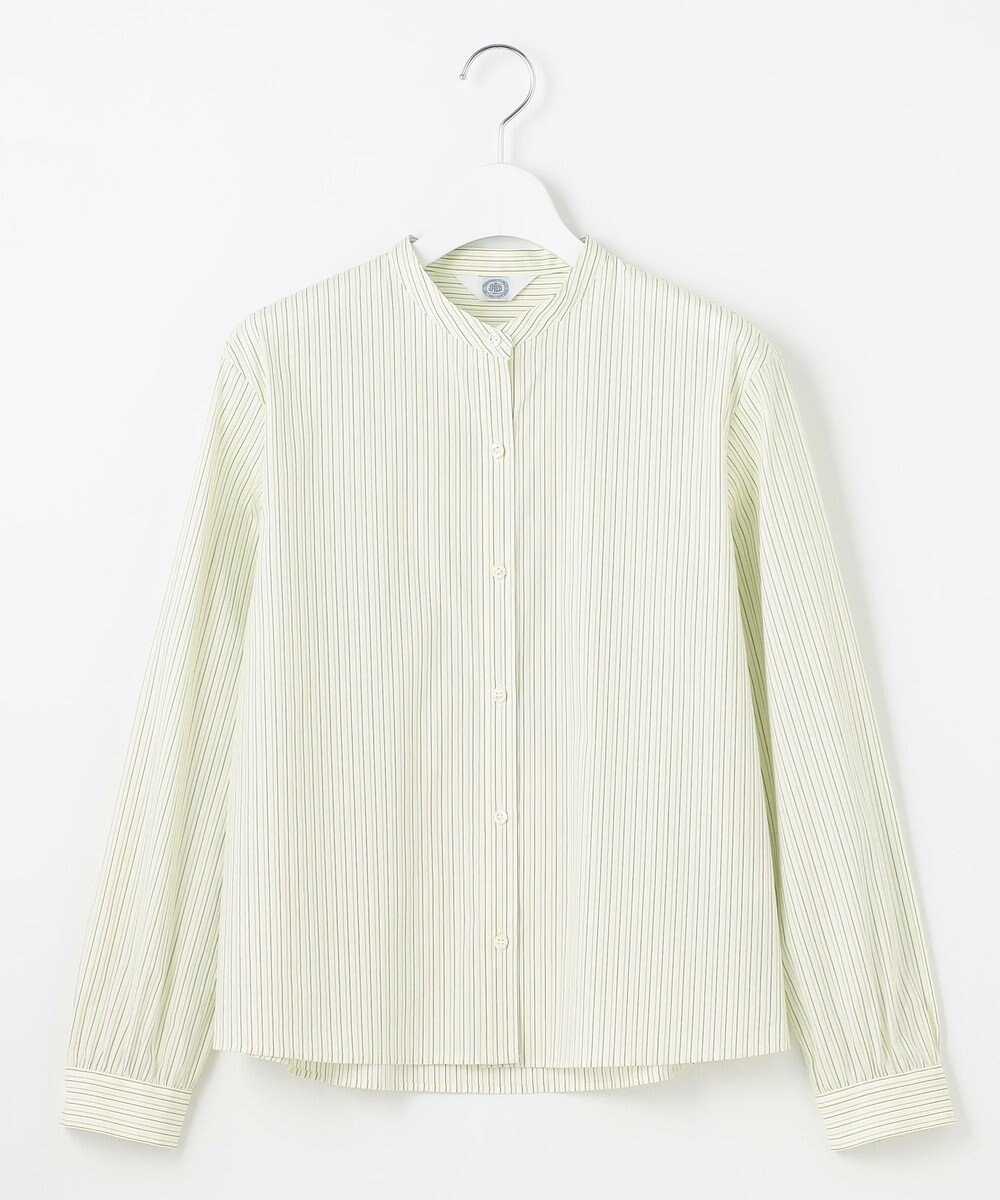 J.PRESS LADIES L 【洗える】BEZ VEGA バンドカラー ブラウス 