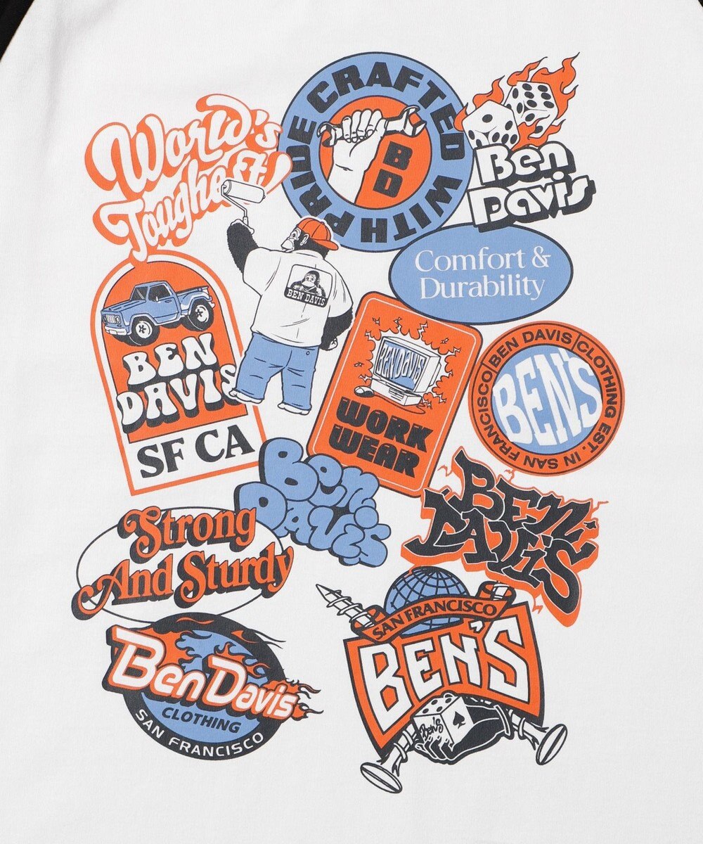 WEGO 【ユニセックス着用ITEM】別注ベンデイビスラグランT 