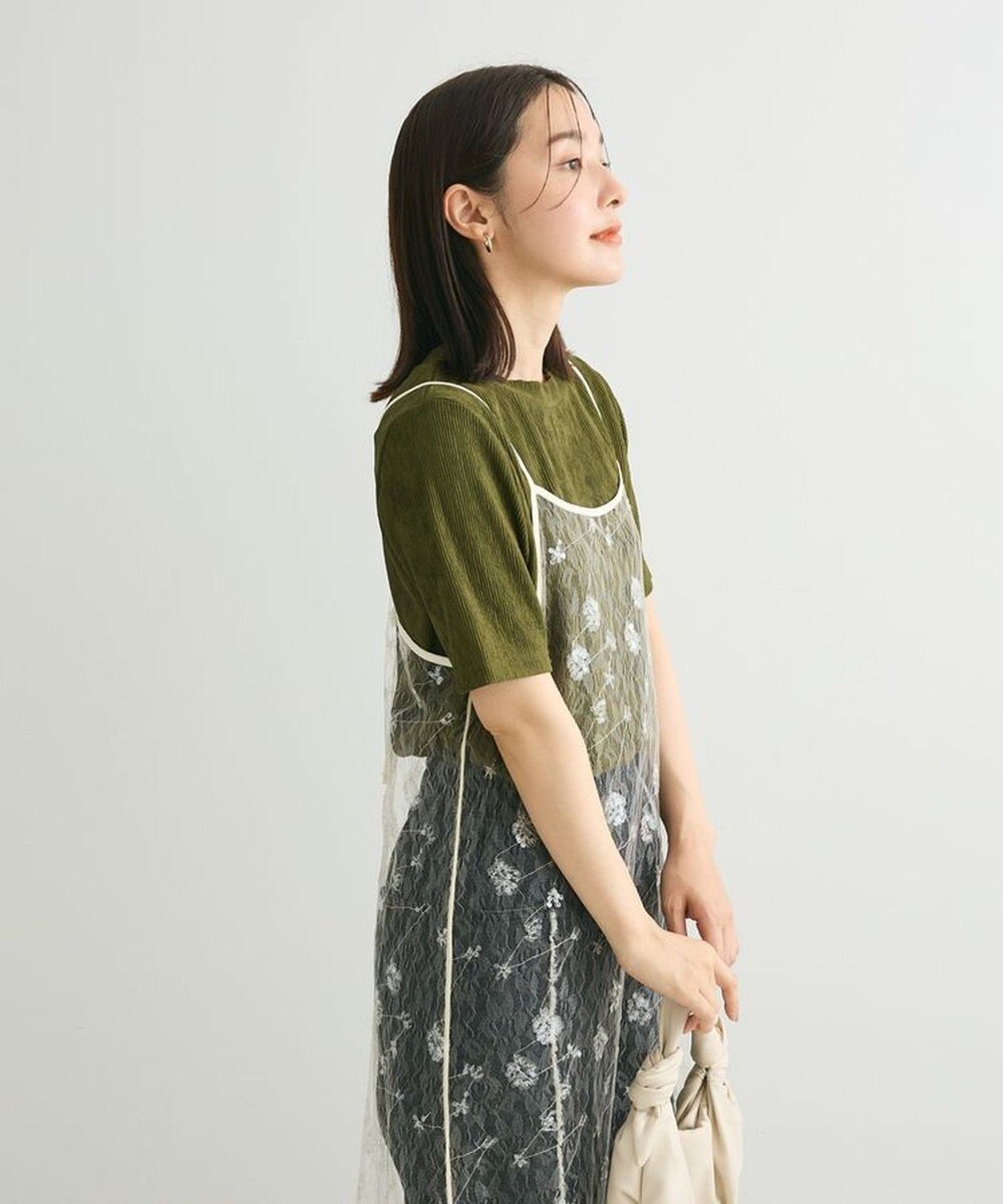 Green Parks スパンコールキャミワンピース 