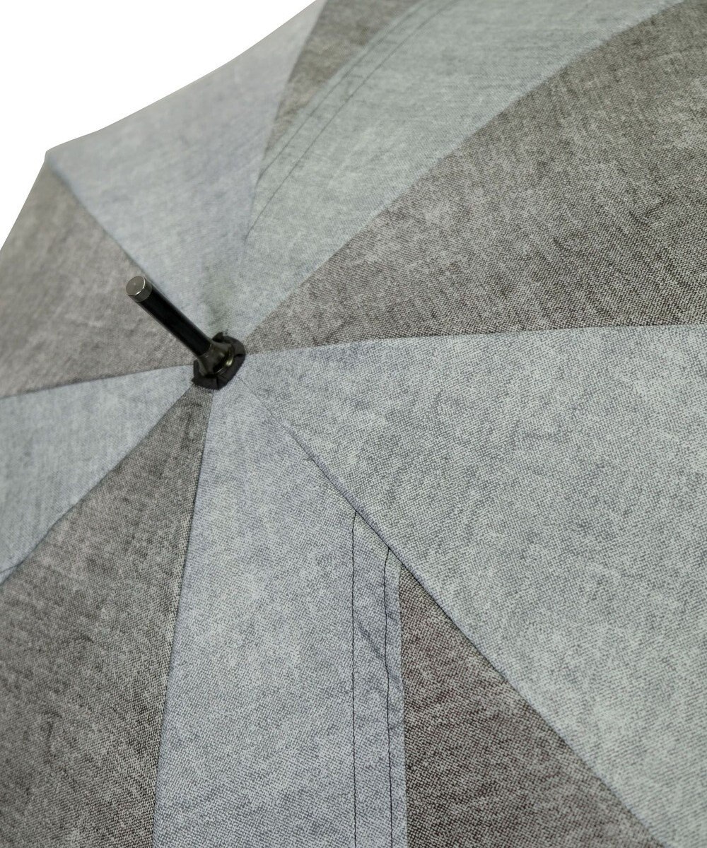 +RING 【限定/日本製】【大判】メンズ向け 長傘65cm  BLK denim-like pattern SR217 