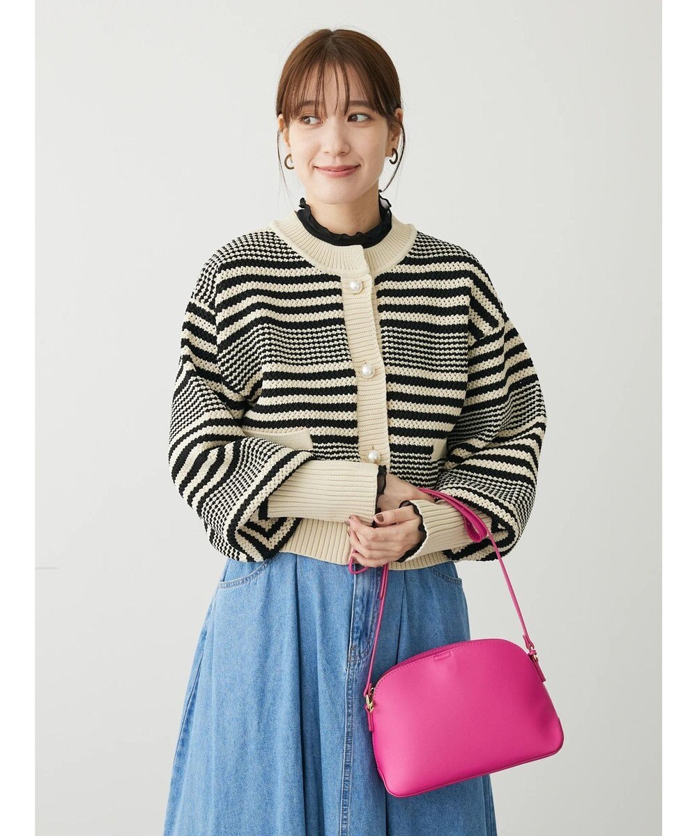 Green Parks ・ＥＬＥＮＣＡＲＥ　ＤＵＥ　パール釦カーディガン 