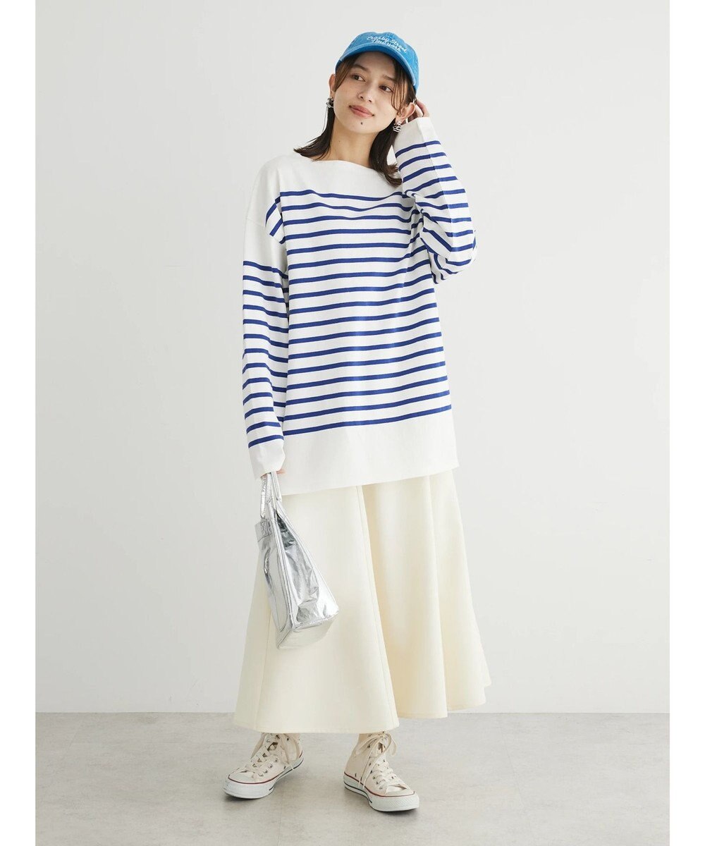 Green Parks パネルボーダーチュニック 