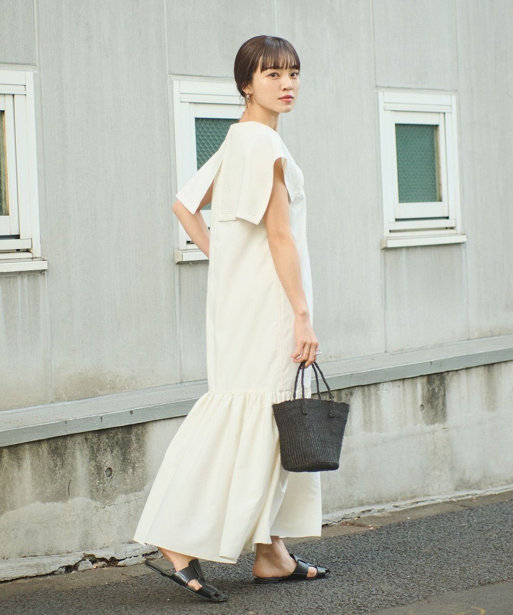 #Newans 【ANSWER for フォトジェニックスタイル】セーラーカラーティアードワンピース 