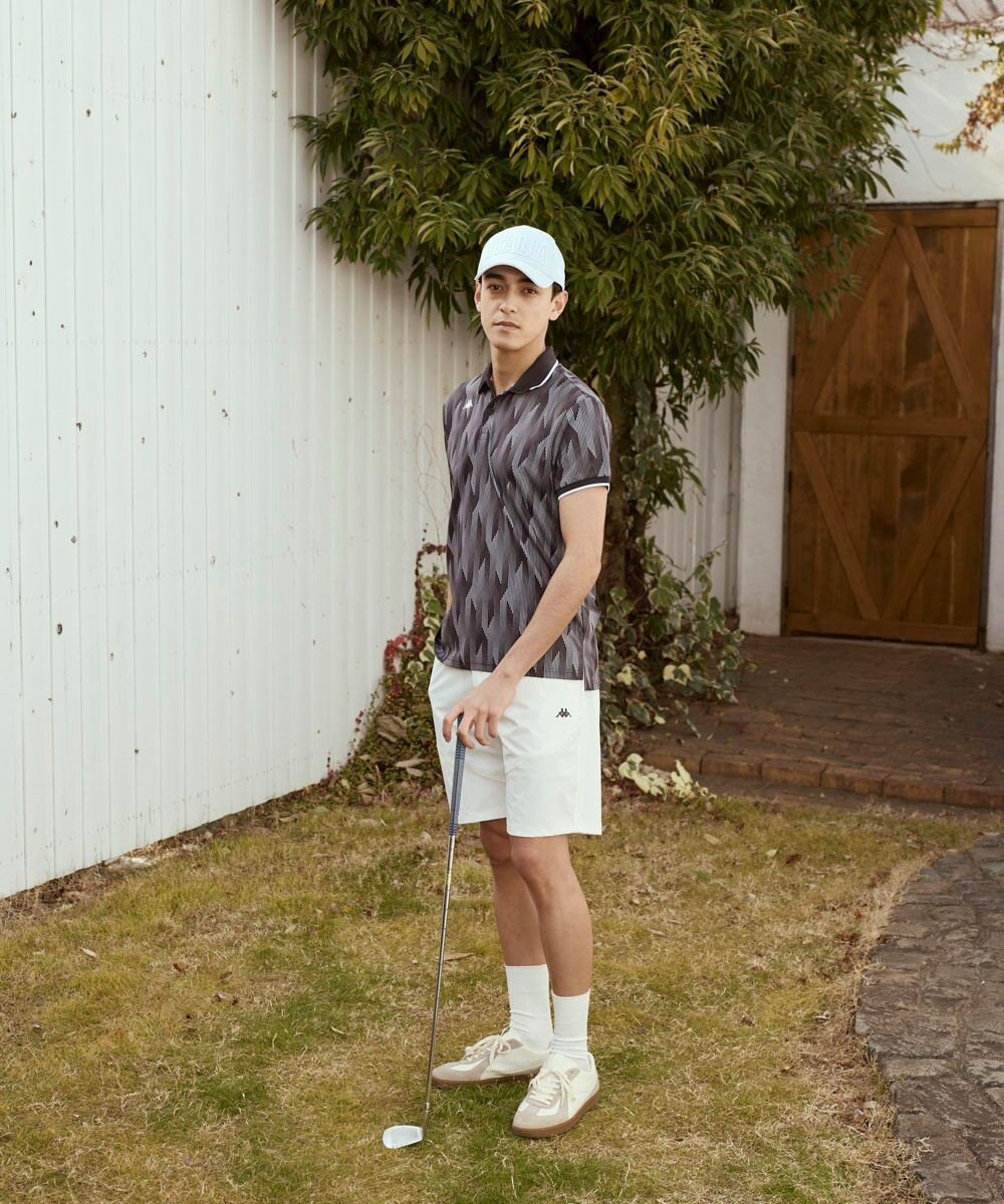FILA GOLF／marie claire 【Kappa】柄半袖ポロシャツ 