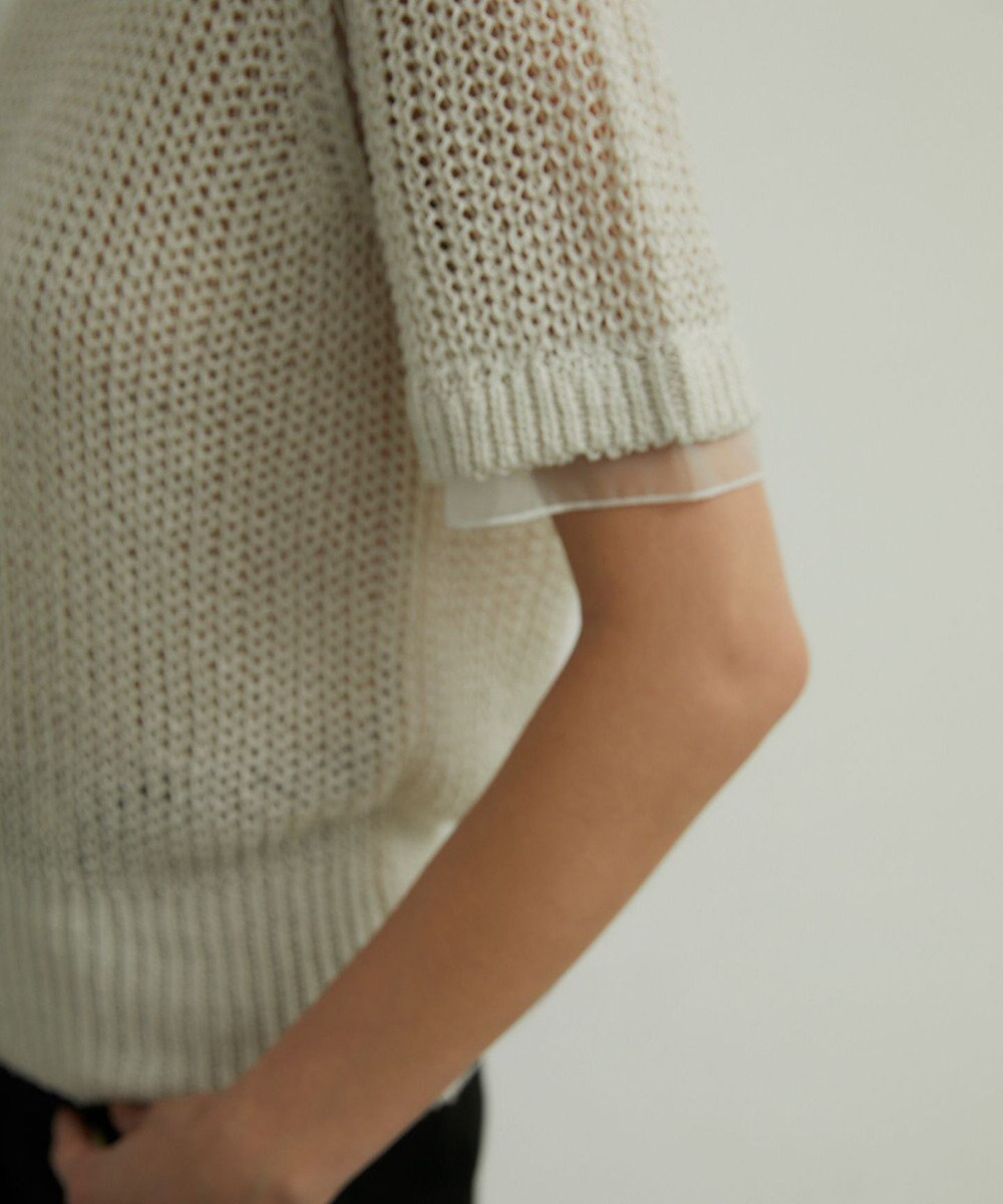 BEIGE， OLIVIER / 半袖ニット 