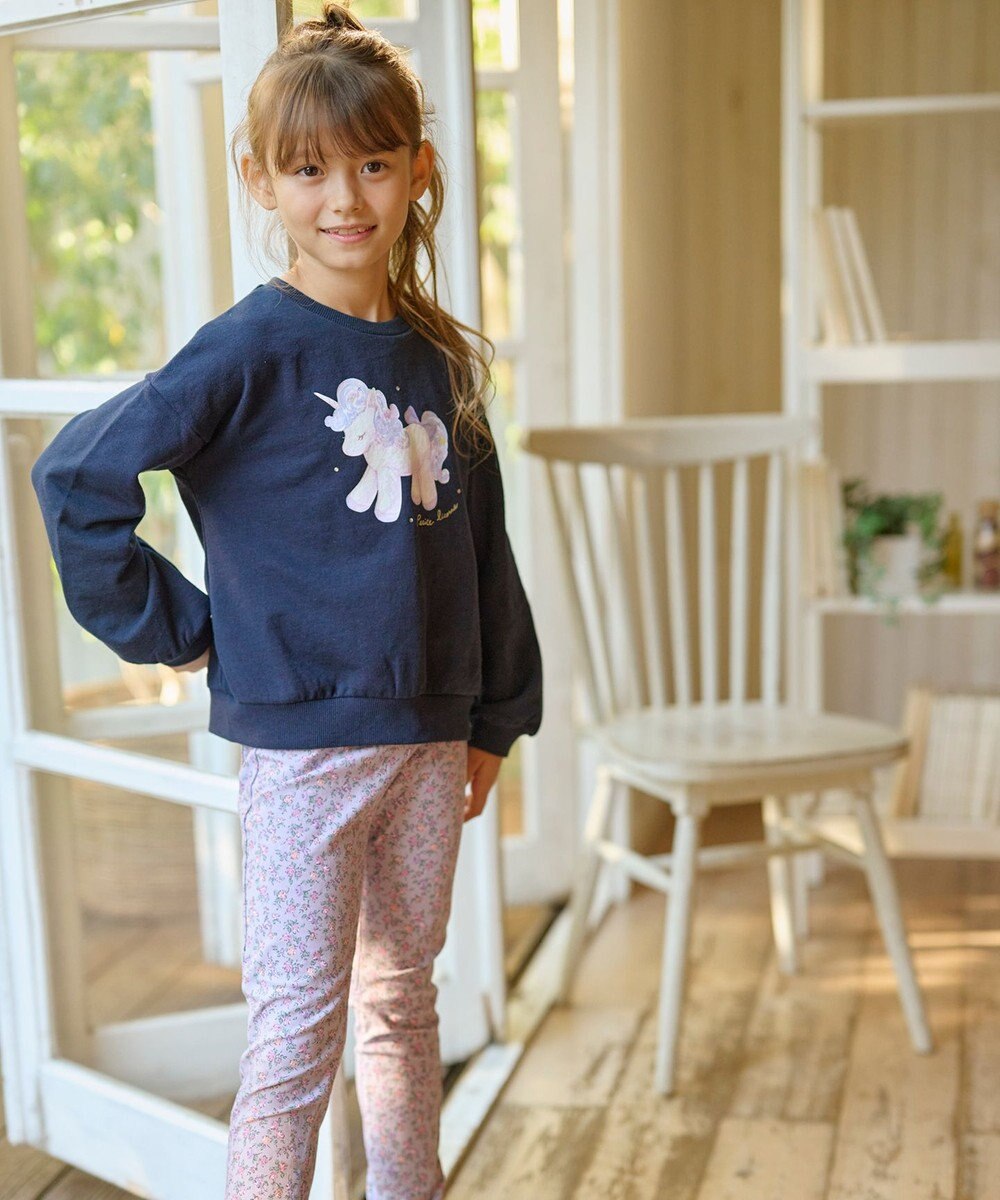 ANY KIDS アニマルプリントトレーナー 