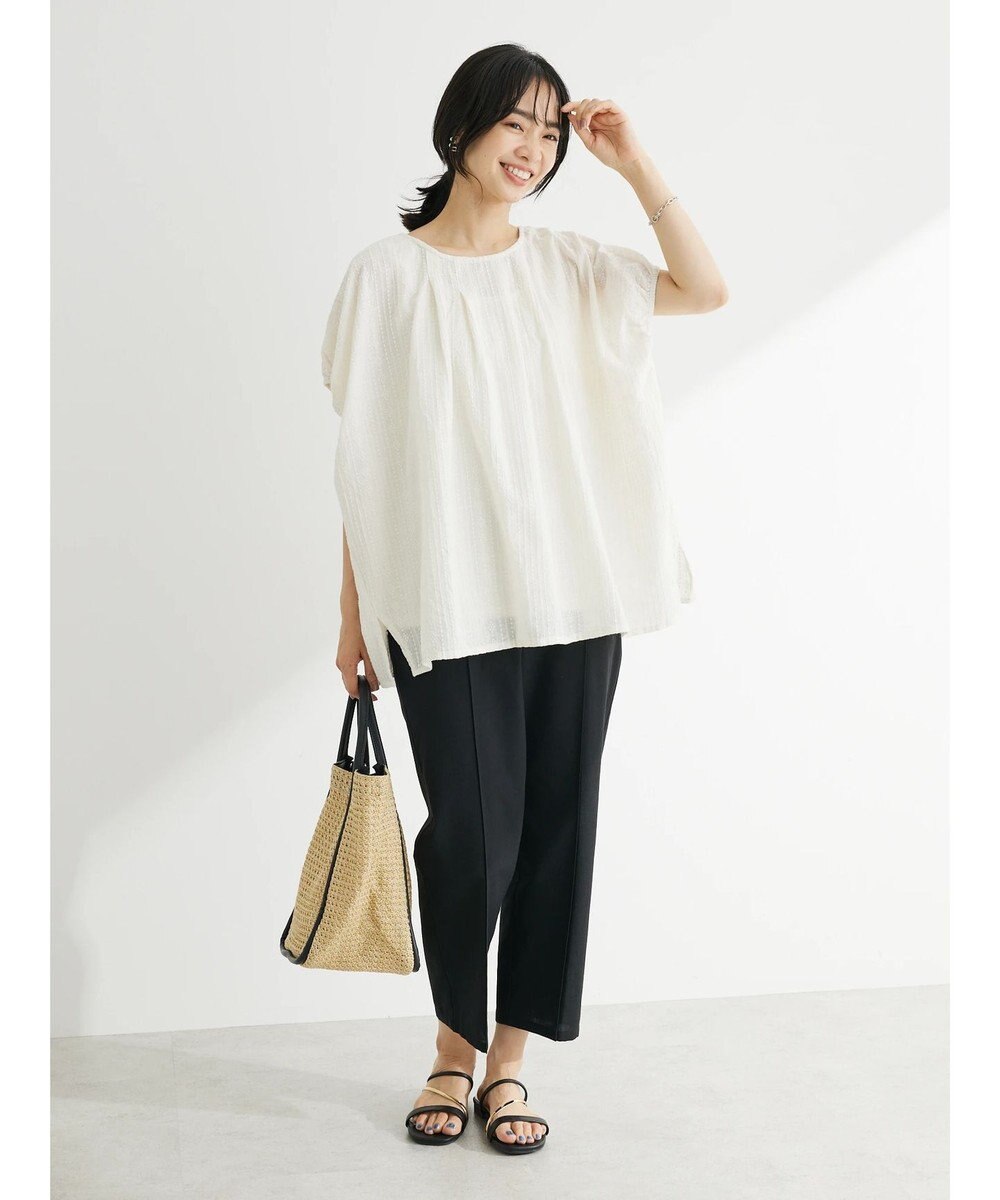 Green Parks インド綿　ＳＥＴ２点　マルチ刺繍ブラウス＋タンク 