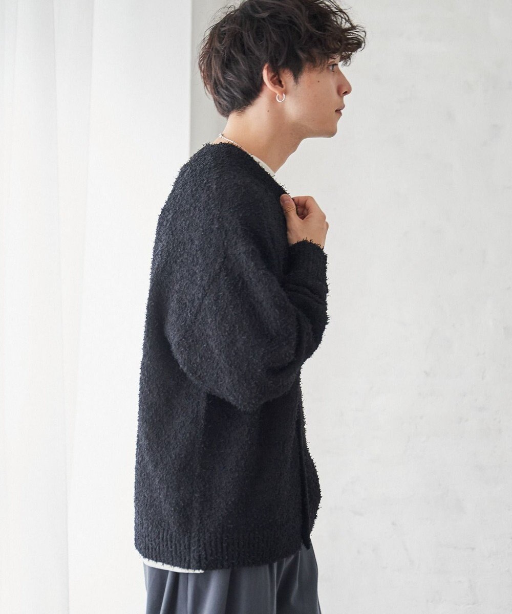 WEGO ツイストブークレカーディガン 