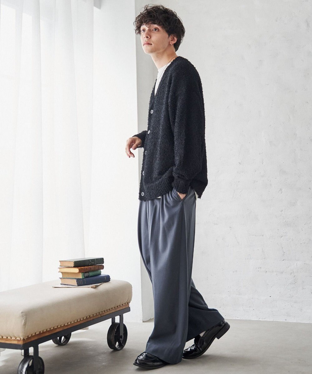 WEGO ツイストブークレカーディガン 