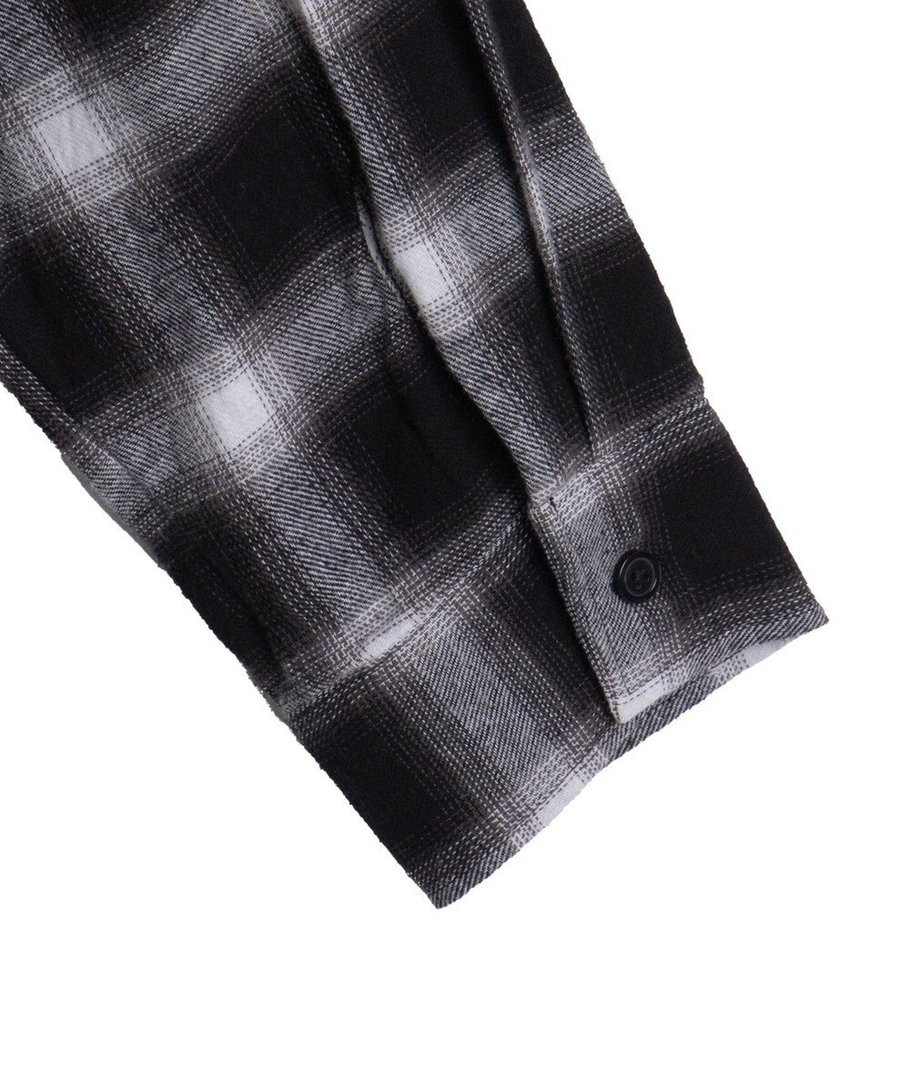 WEGO フリンジチェックBIGネルシャツ 