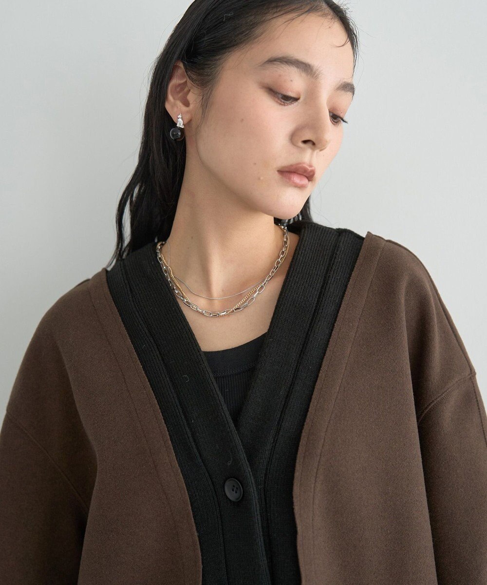 YECCA VECCA 3連チェーンMIXネックレス 