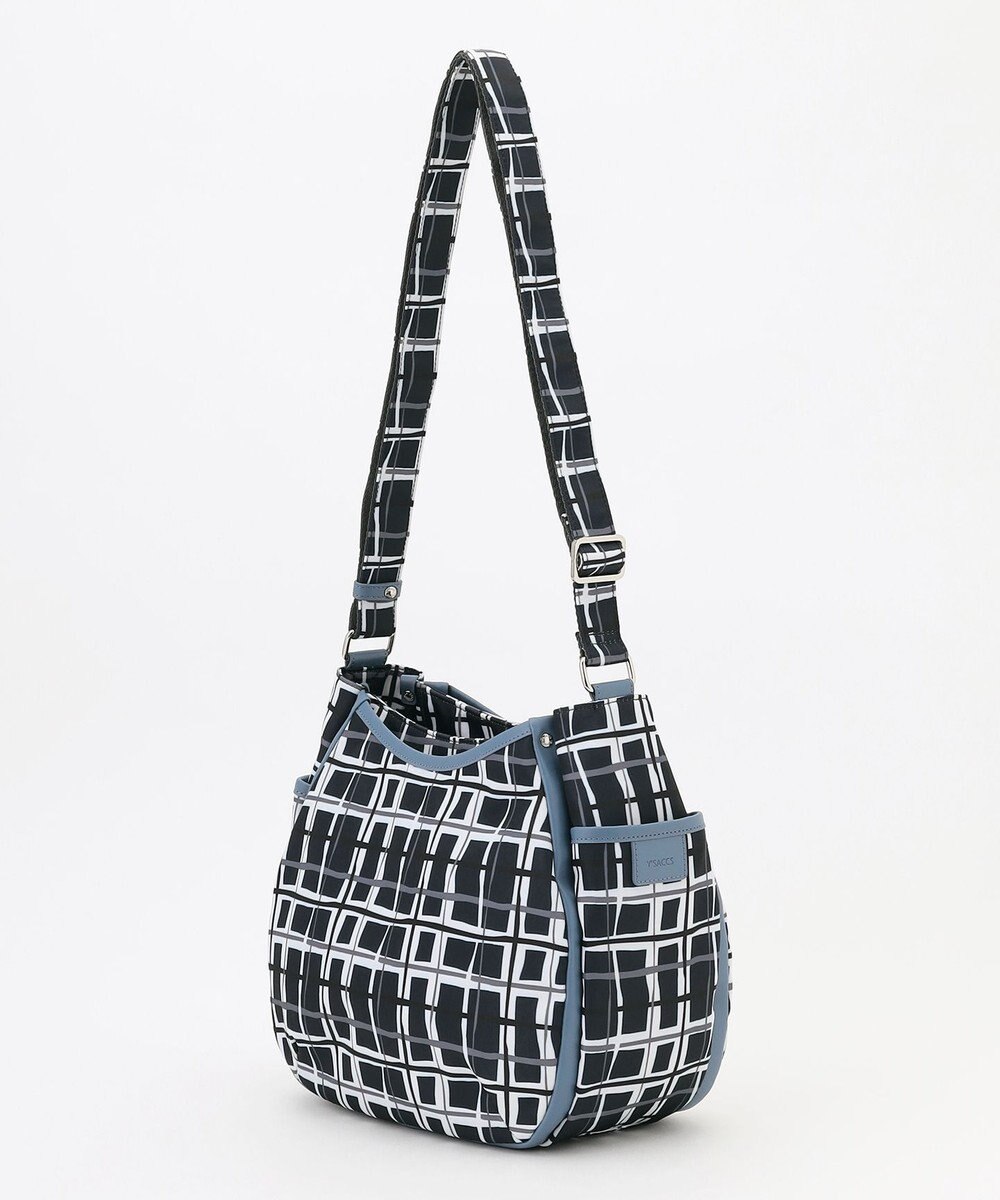 Y'SACCS ドローイングチェックショルダーバッグ 